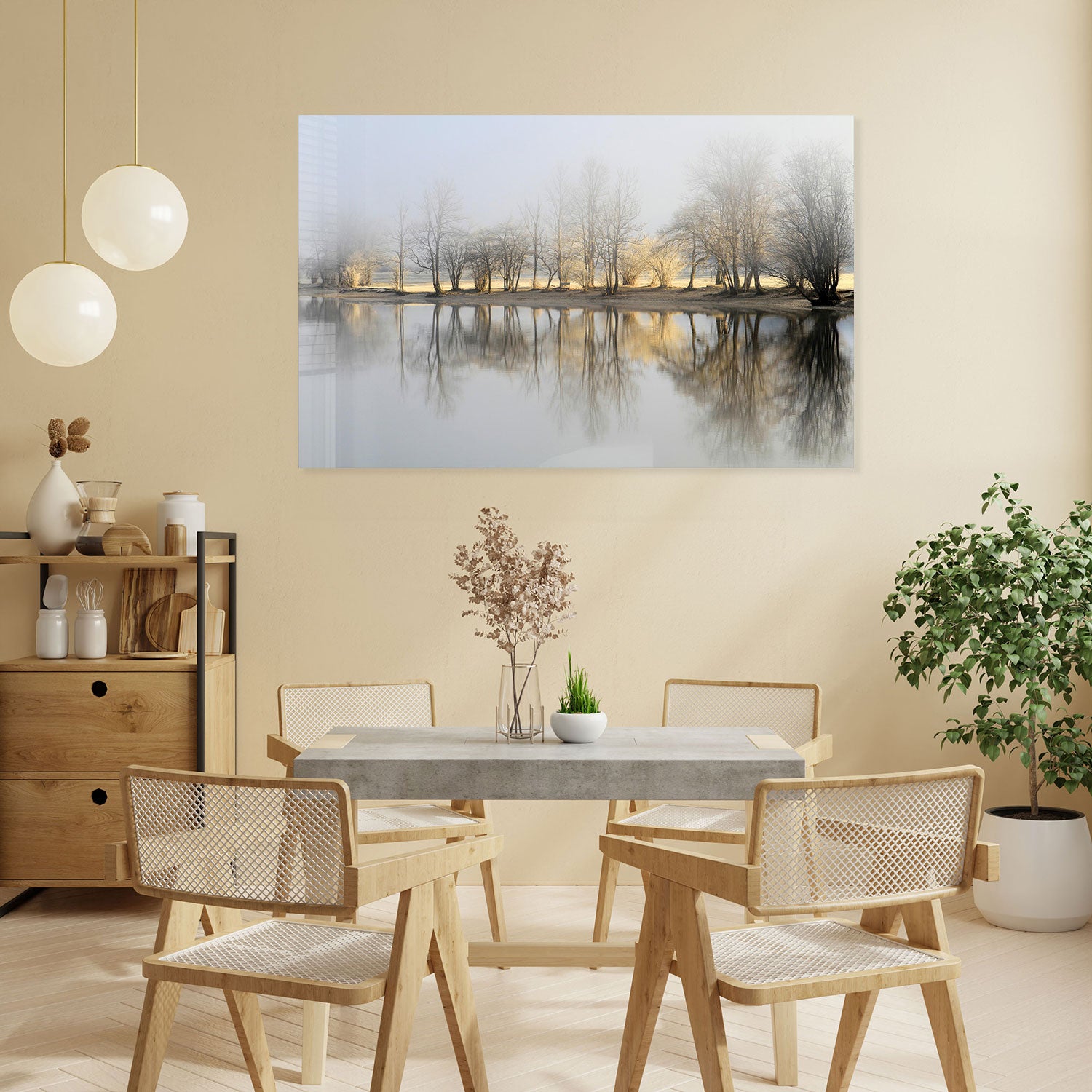 The Reflection - Tempered Glass Wall Art