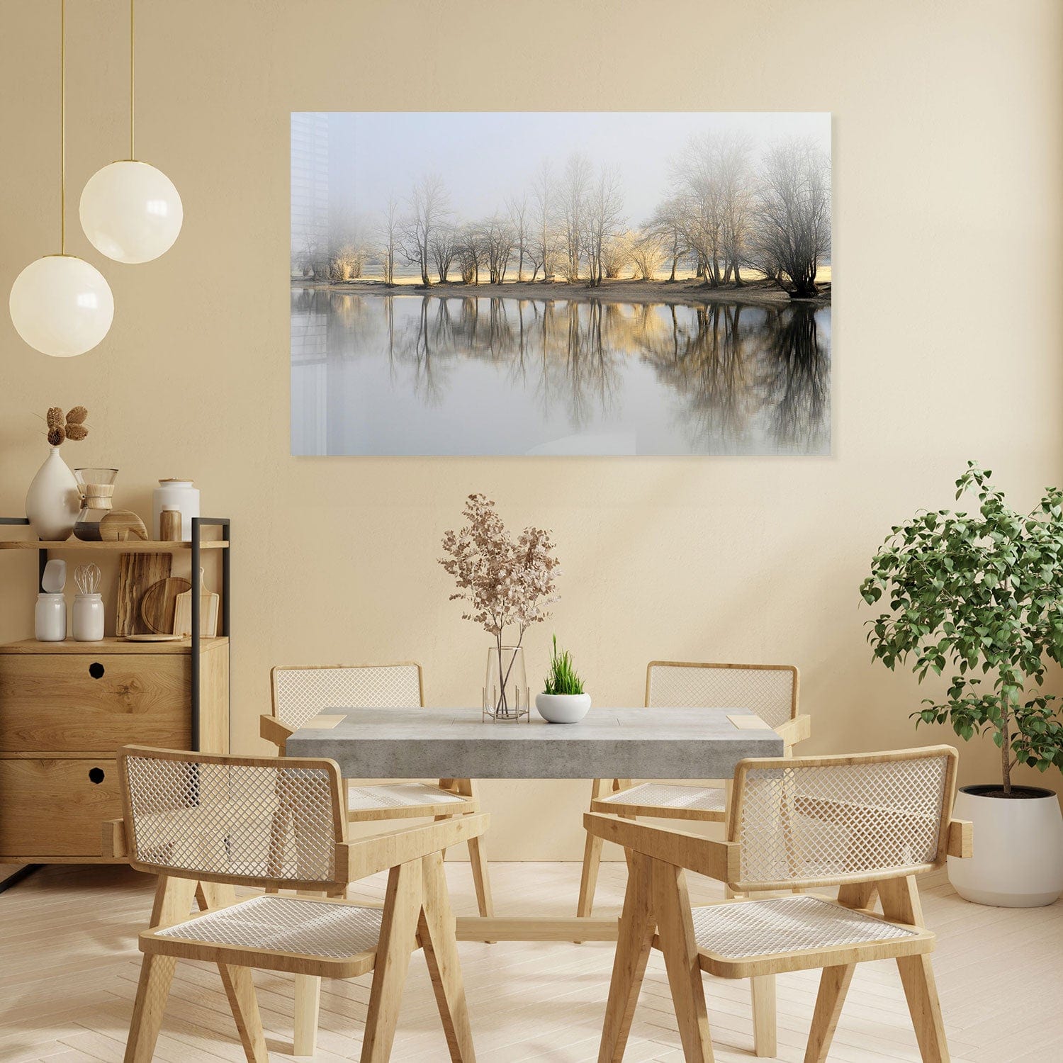 Artronauts Glass Print The Reflection - Tempered Glass Wall Art