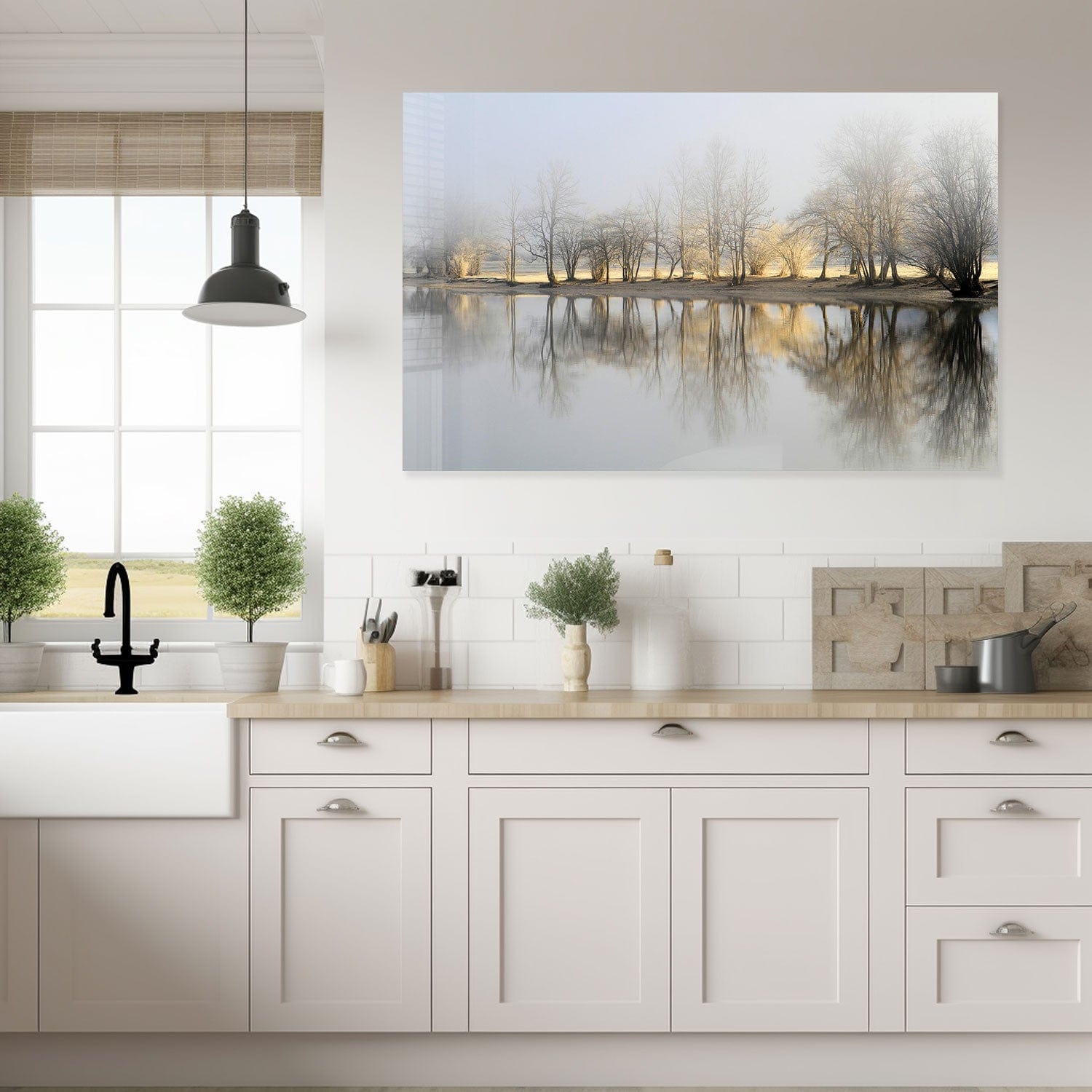 Artronauts Glass Print The Reflection - Tempered Glass Wall Art