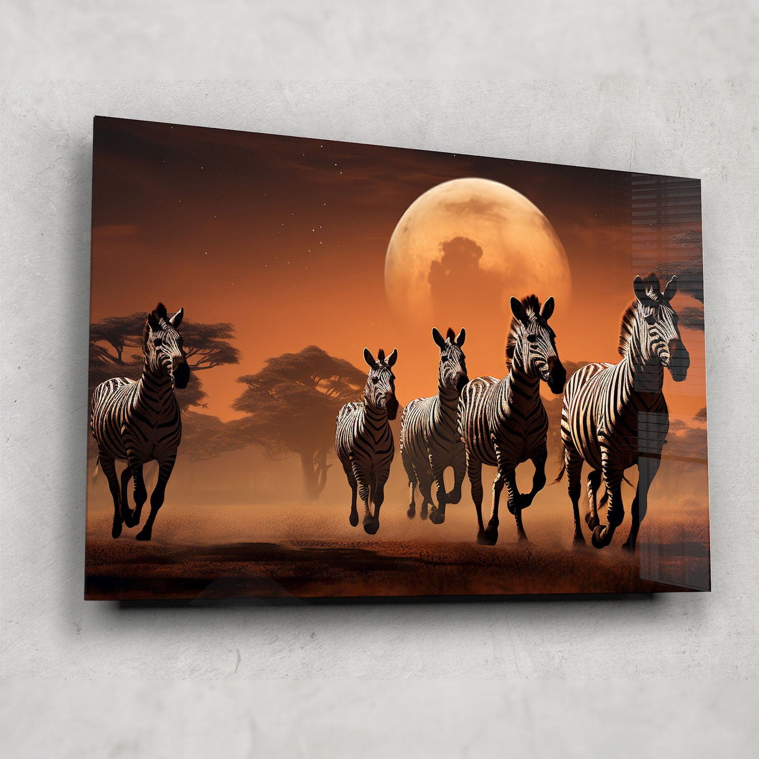 Artronauts Glass Print Striped Horizon - Tempered Glass Wall Art