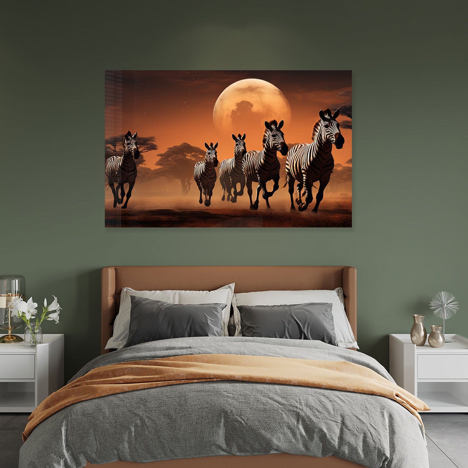 Artronauts Glass Print Striped Horizon - Tempered Glass Wall Art