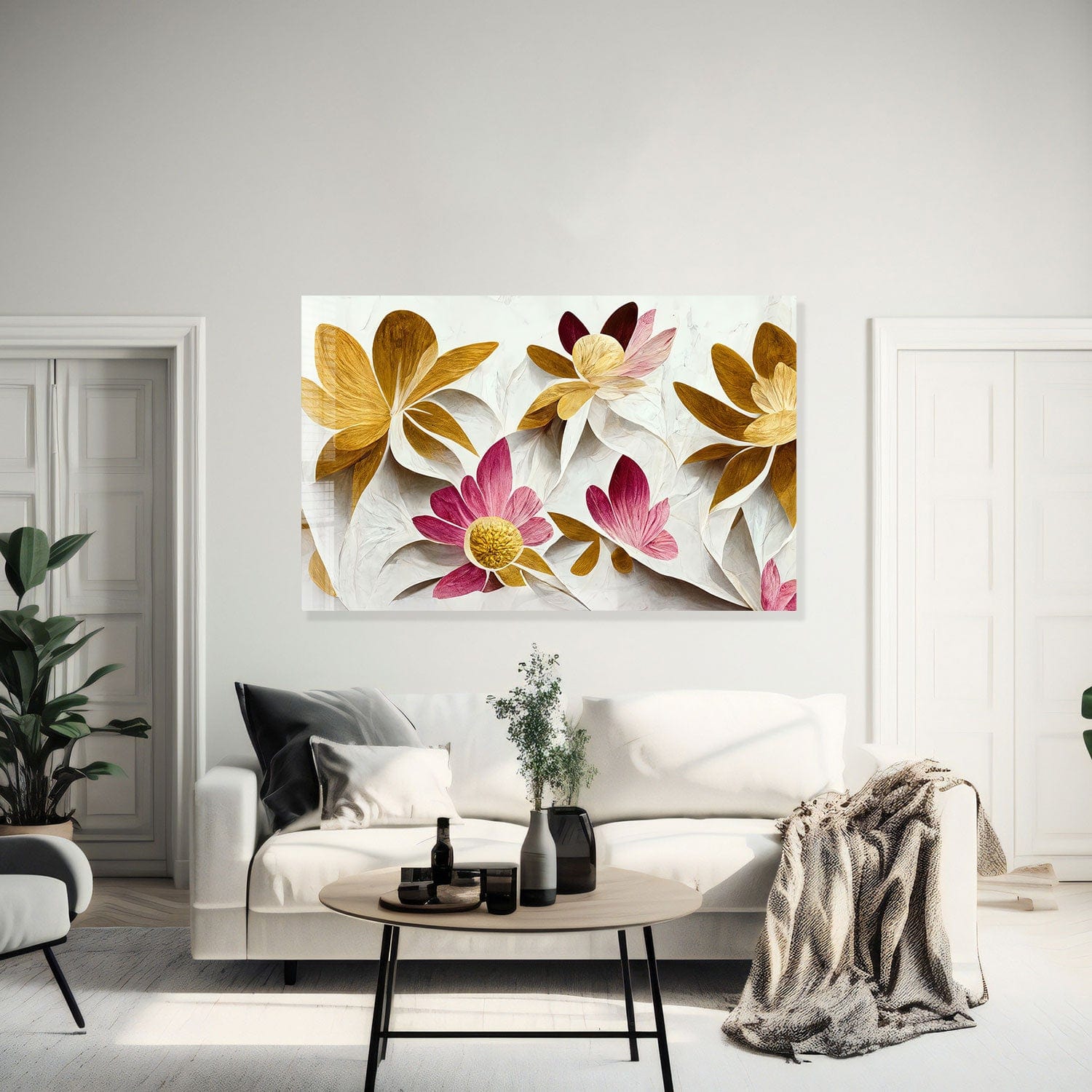 Artronauts Glass Print Florish - Tempered Glass Wall Art