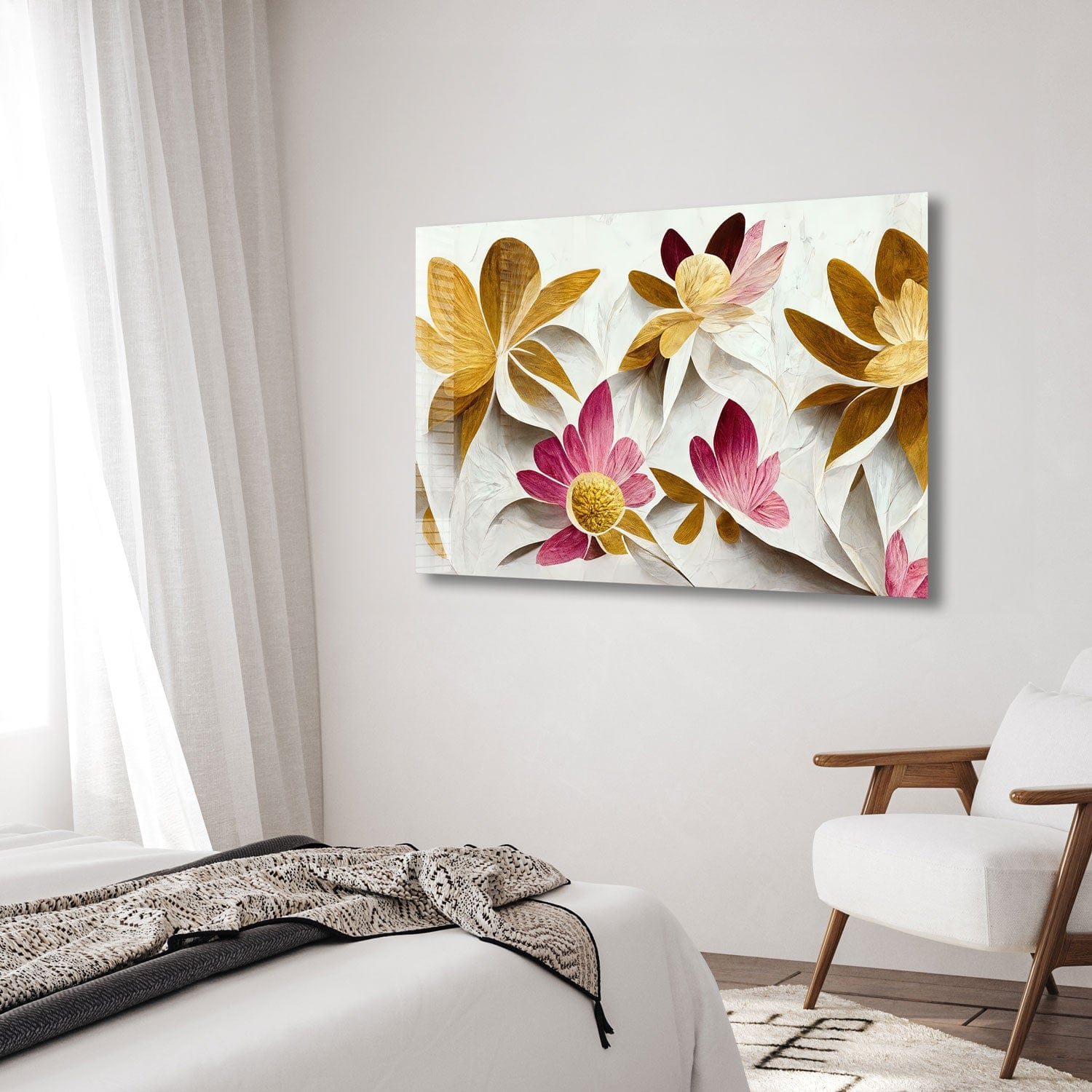 Artronauts Glass Print Florish - Tempered Glass Wall Art