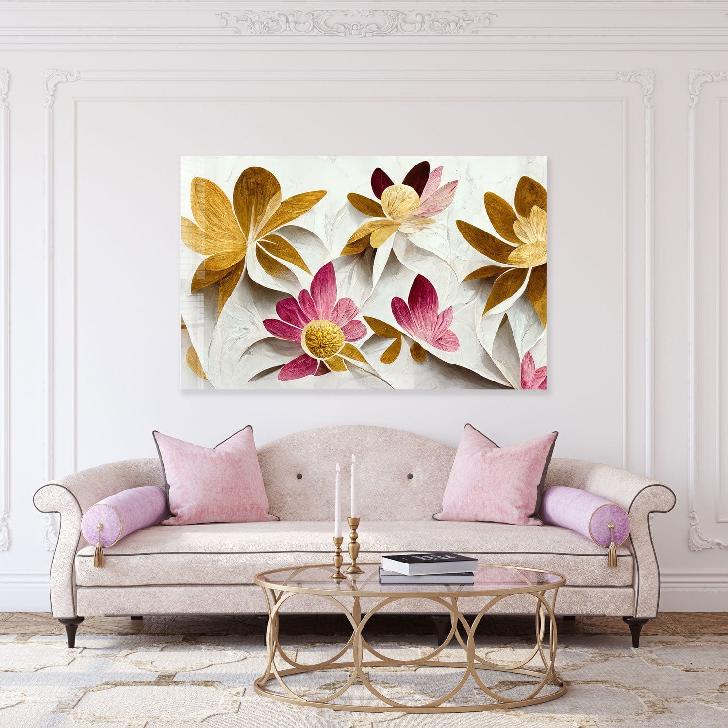 Artronauts Glass Print Florish - Tempered Glass Wall Art