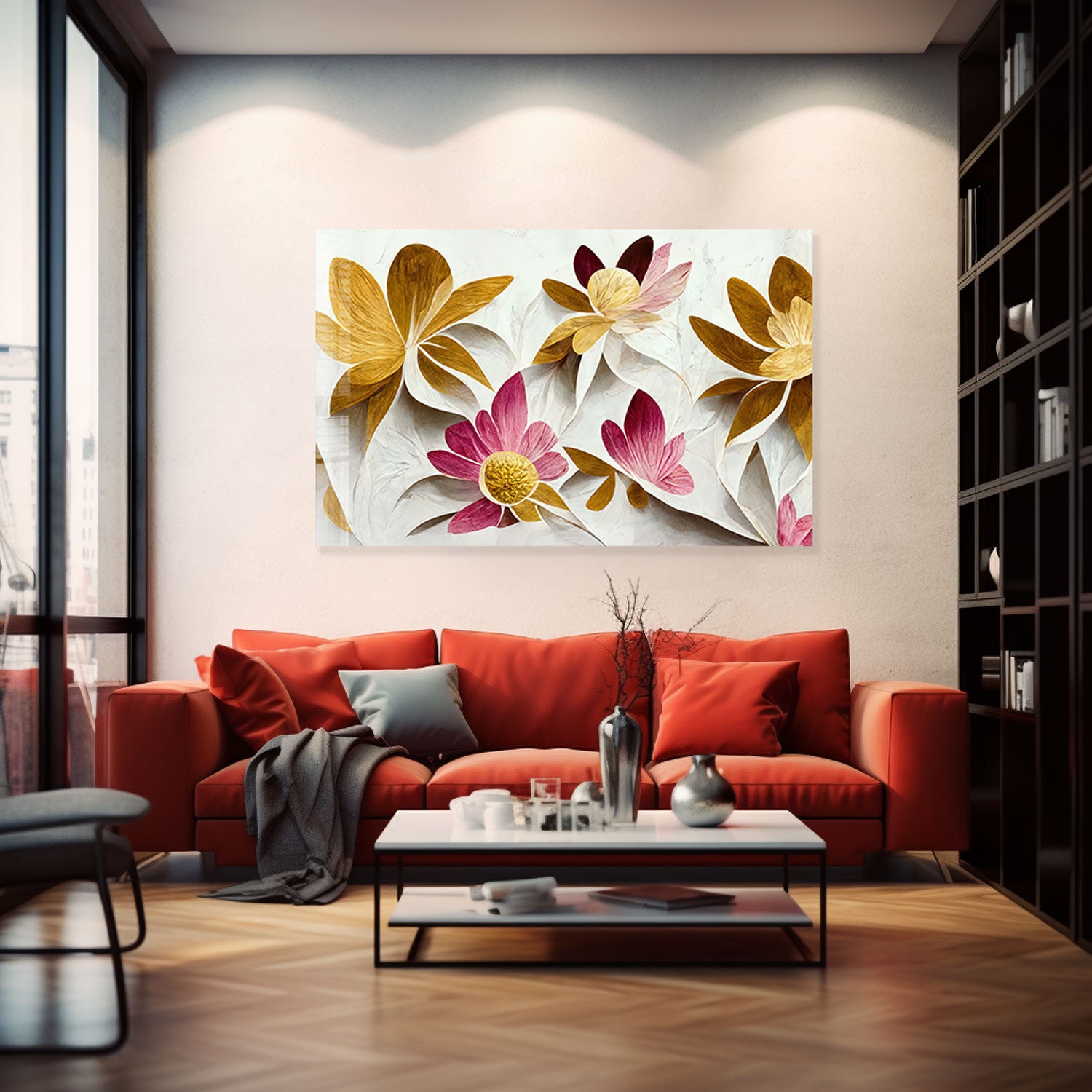 Florish - Tempered Glass Wall Art