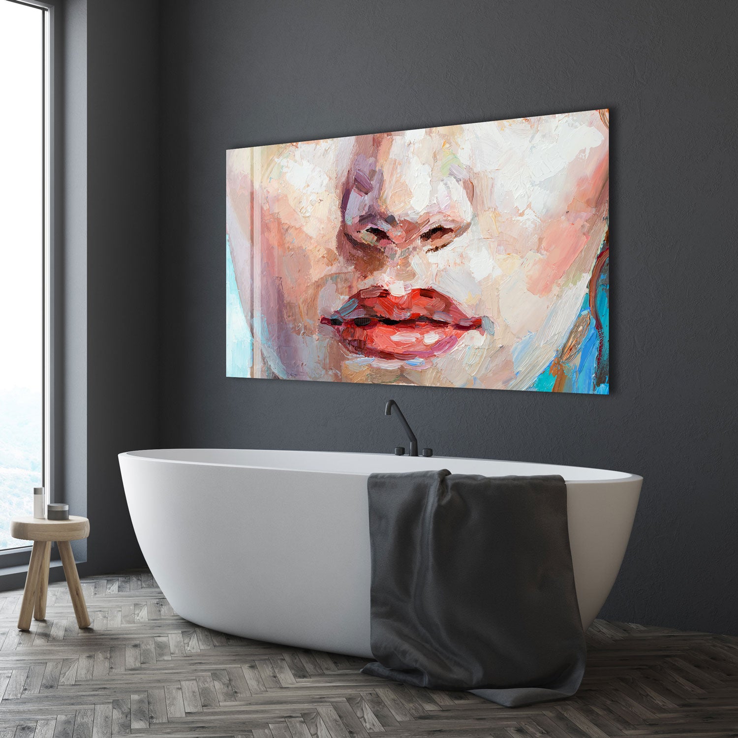Painting of Innocence - Tempered Glass Wall Art