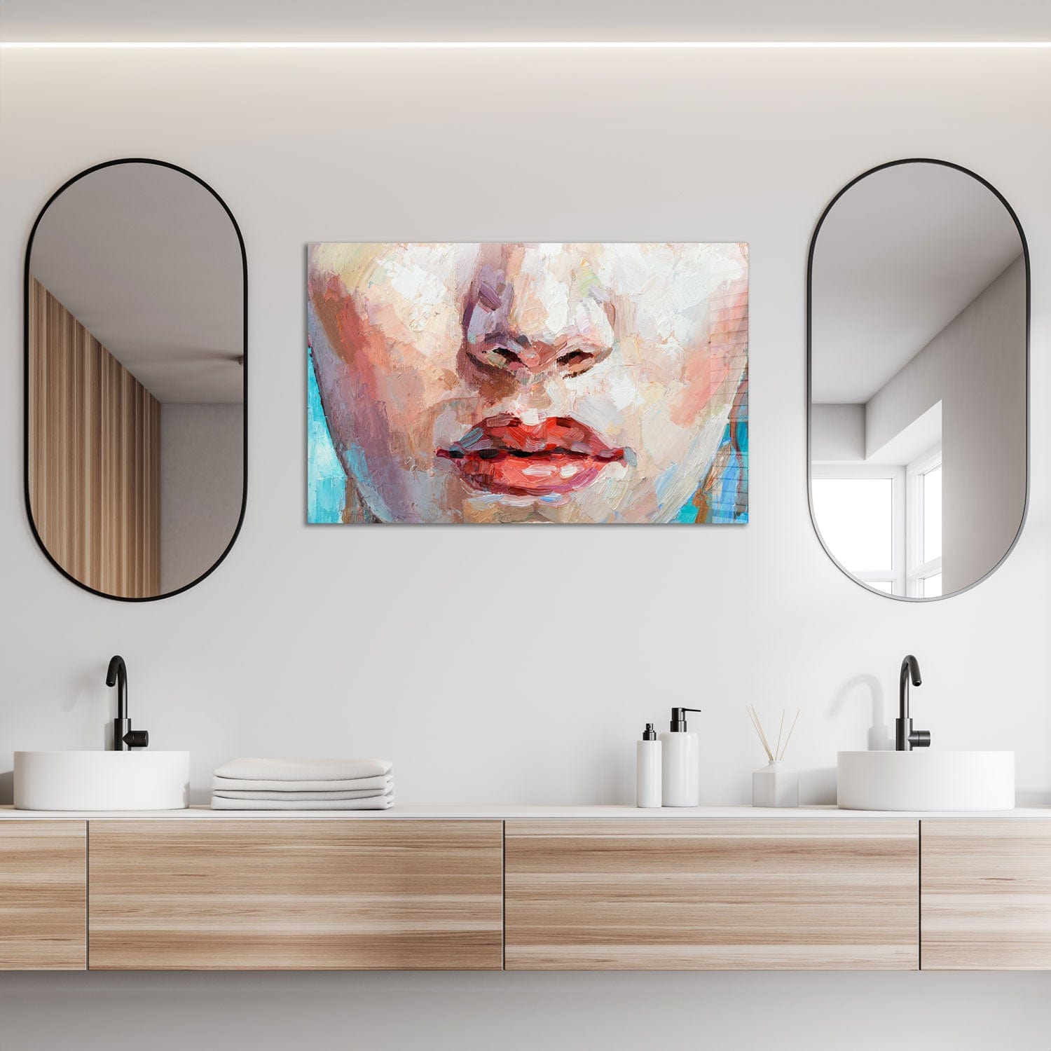 Artronauts Glass Print Painting of Innocence - Tempered Glass Wall Art