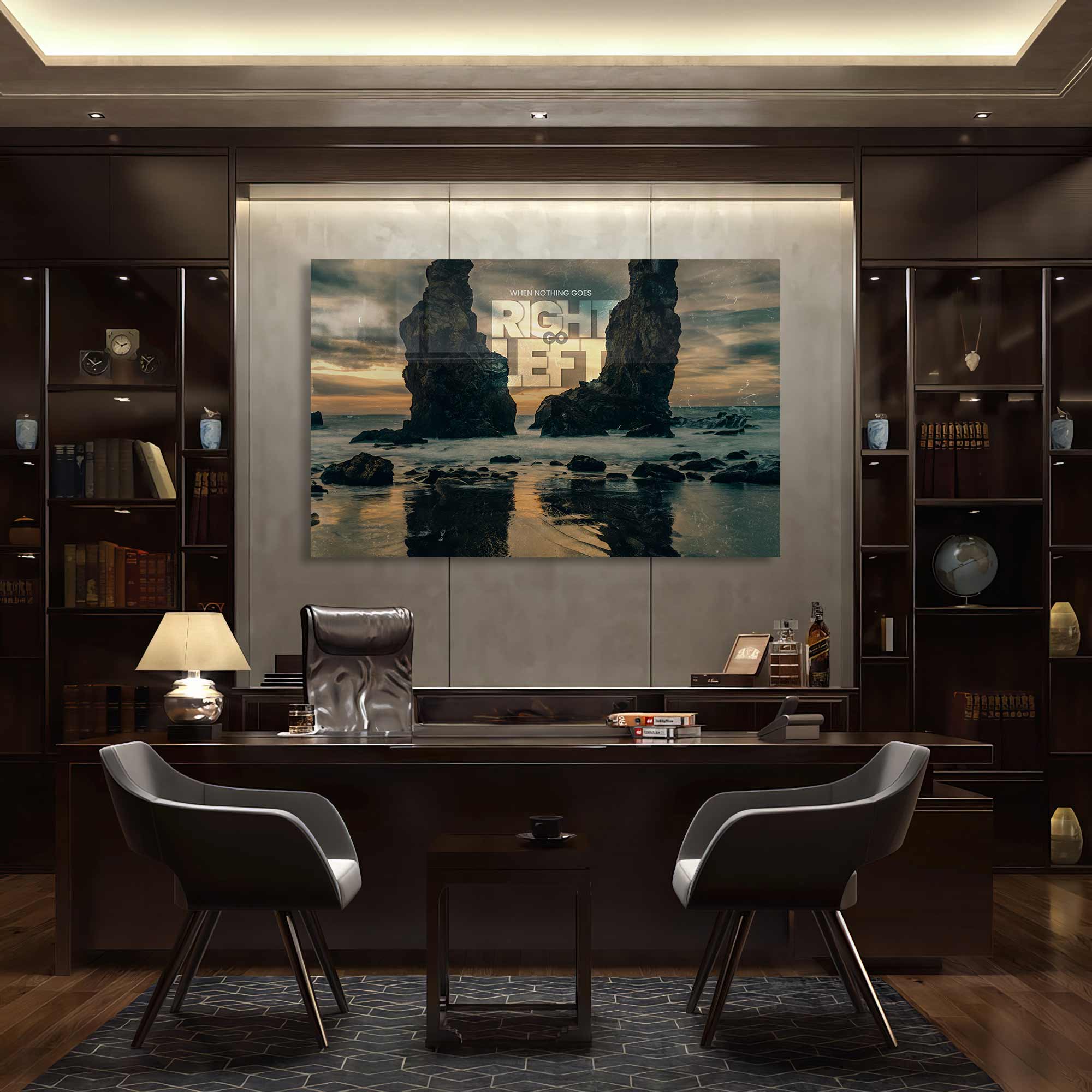 Artronauts Glass Print Right or Left - Tempered Glass Wall Art