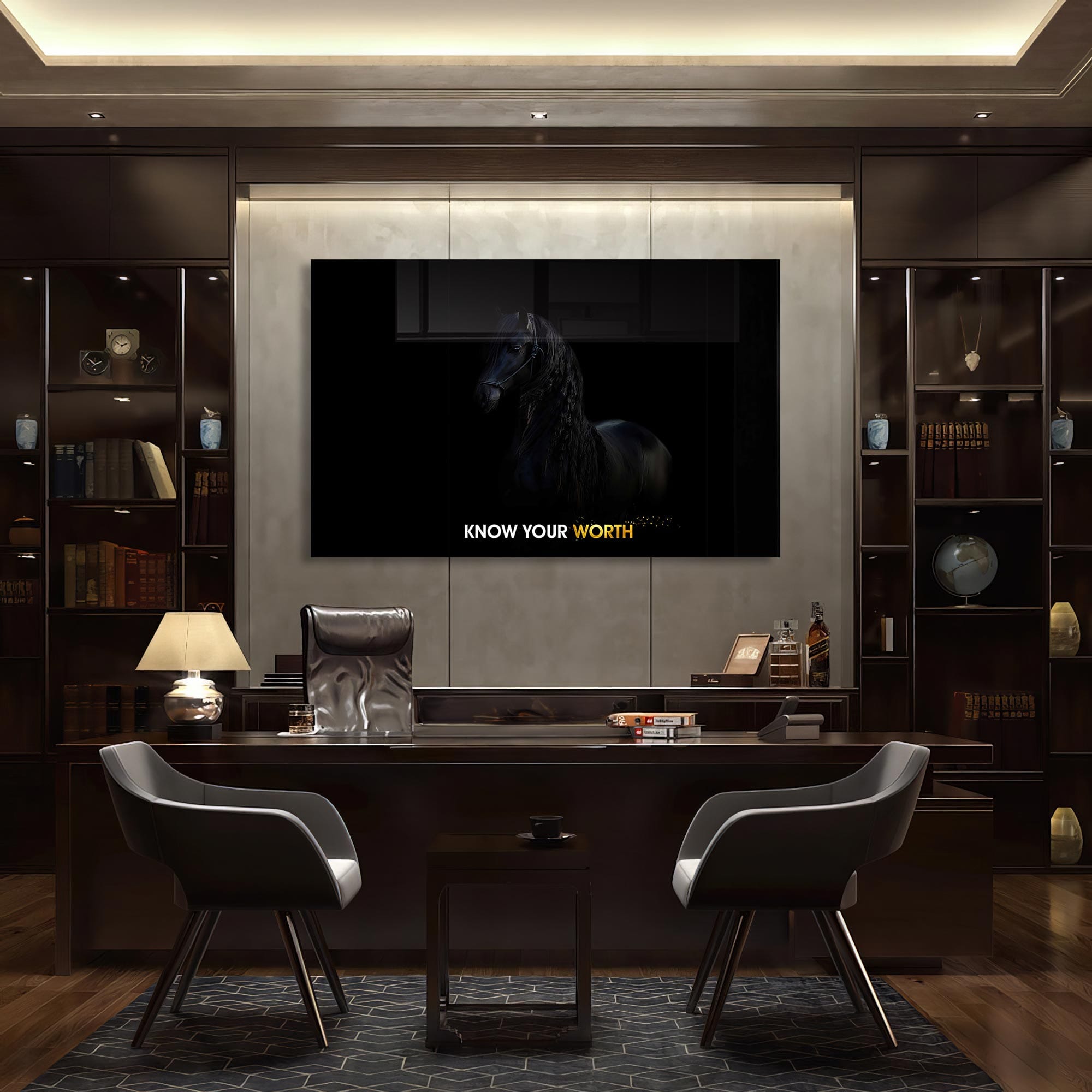 Artronauts Glass Print Know Your Worth - Tempered Glass Wall Art