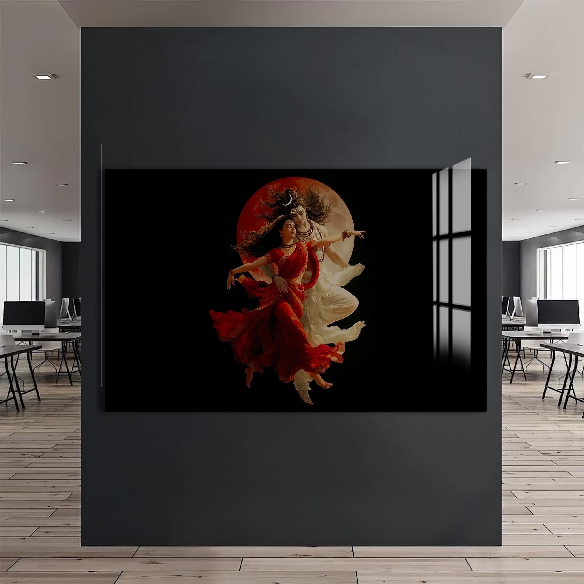 Artronauts Glass Print Eternal Union II- Hinduism Tempered Glass Wall Art