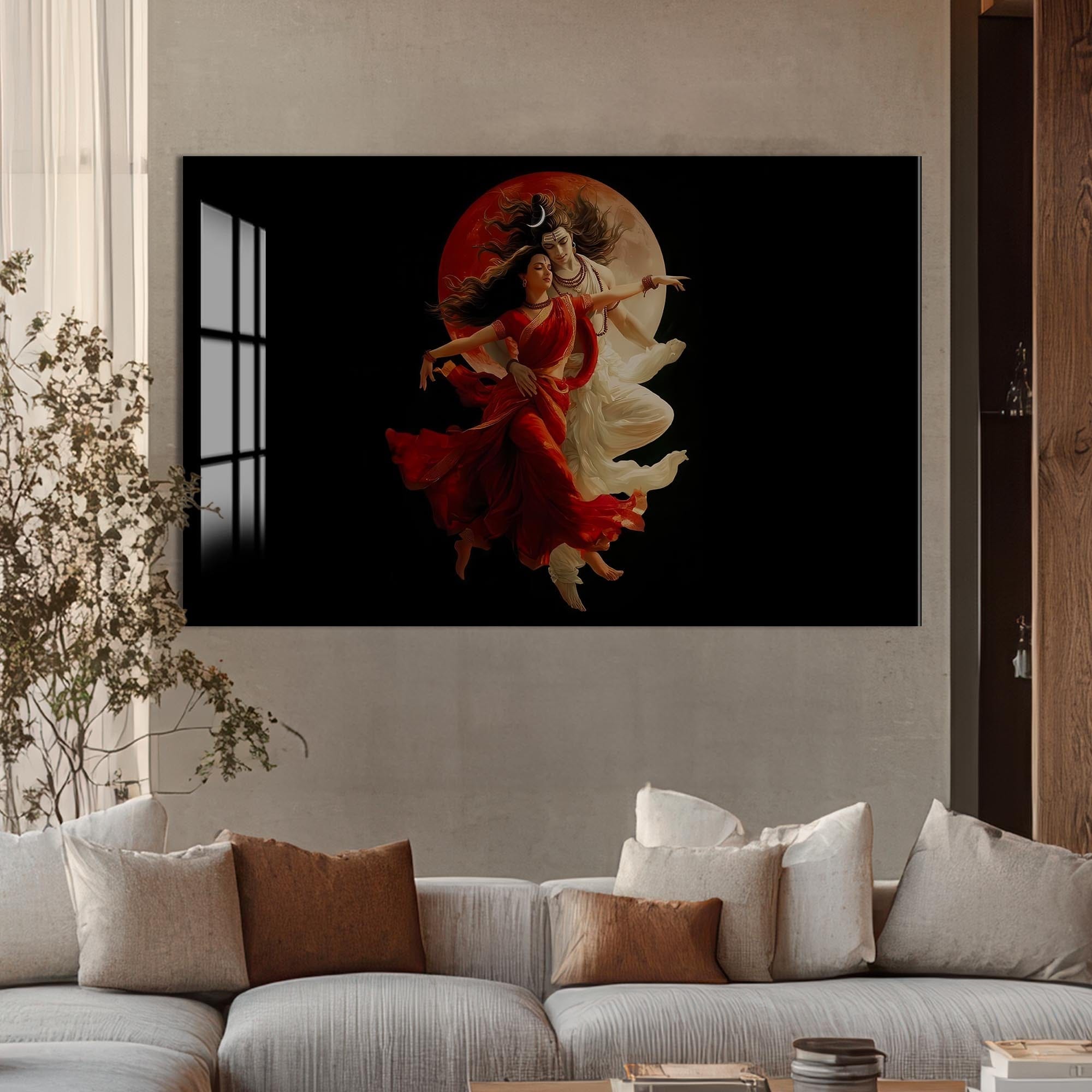 Artronauts Glass Print Eternal Union II- Hinduism Tempered Glass Wall Art