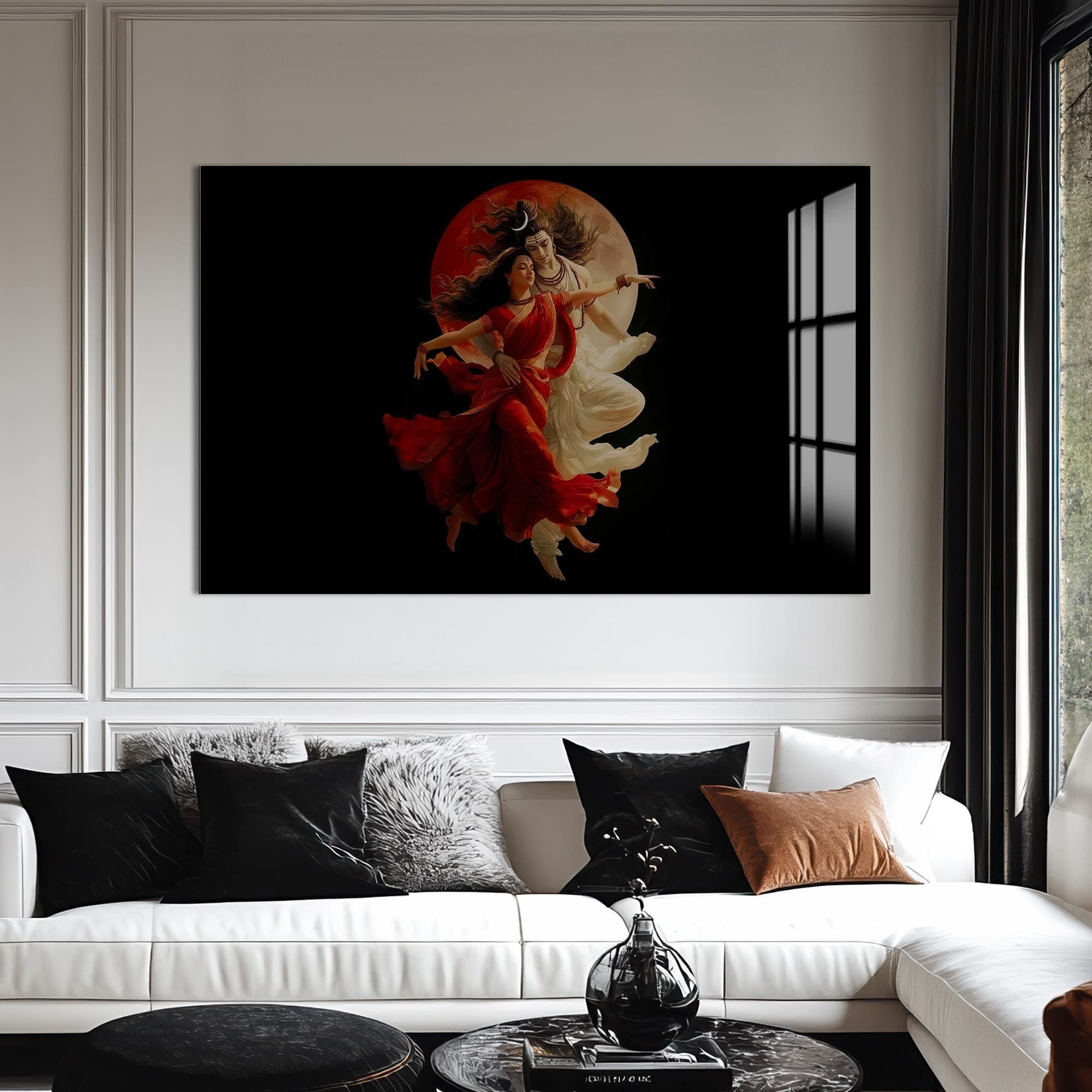 Artronauts Glass Print Eternal Union II- Hinduism Tempered Glass Wall Art