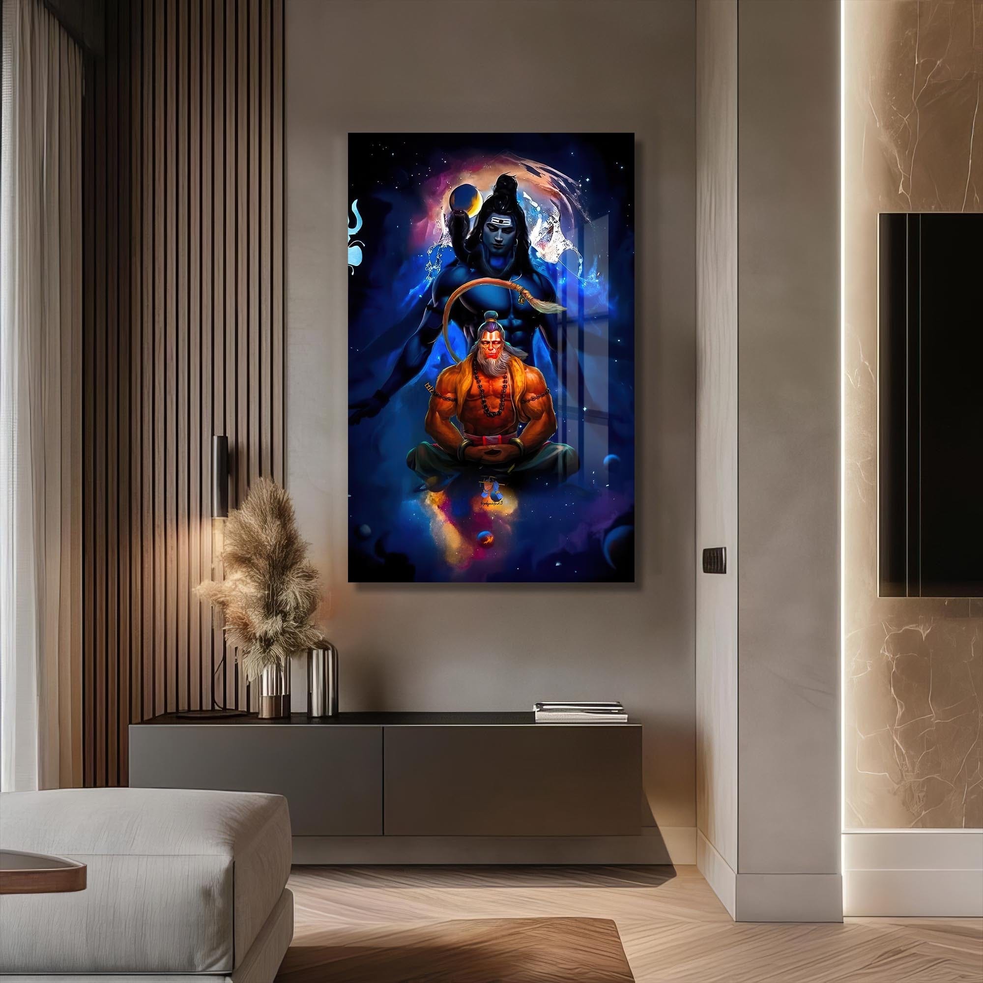 Artronauts Glass Print Shiva Ascension- Hinduism Tempered Glass Wall Art
