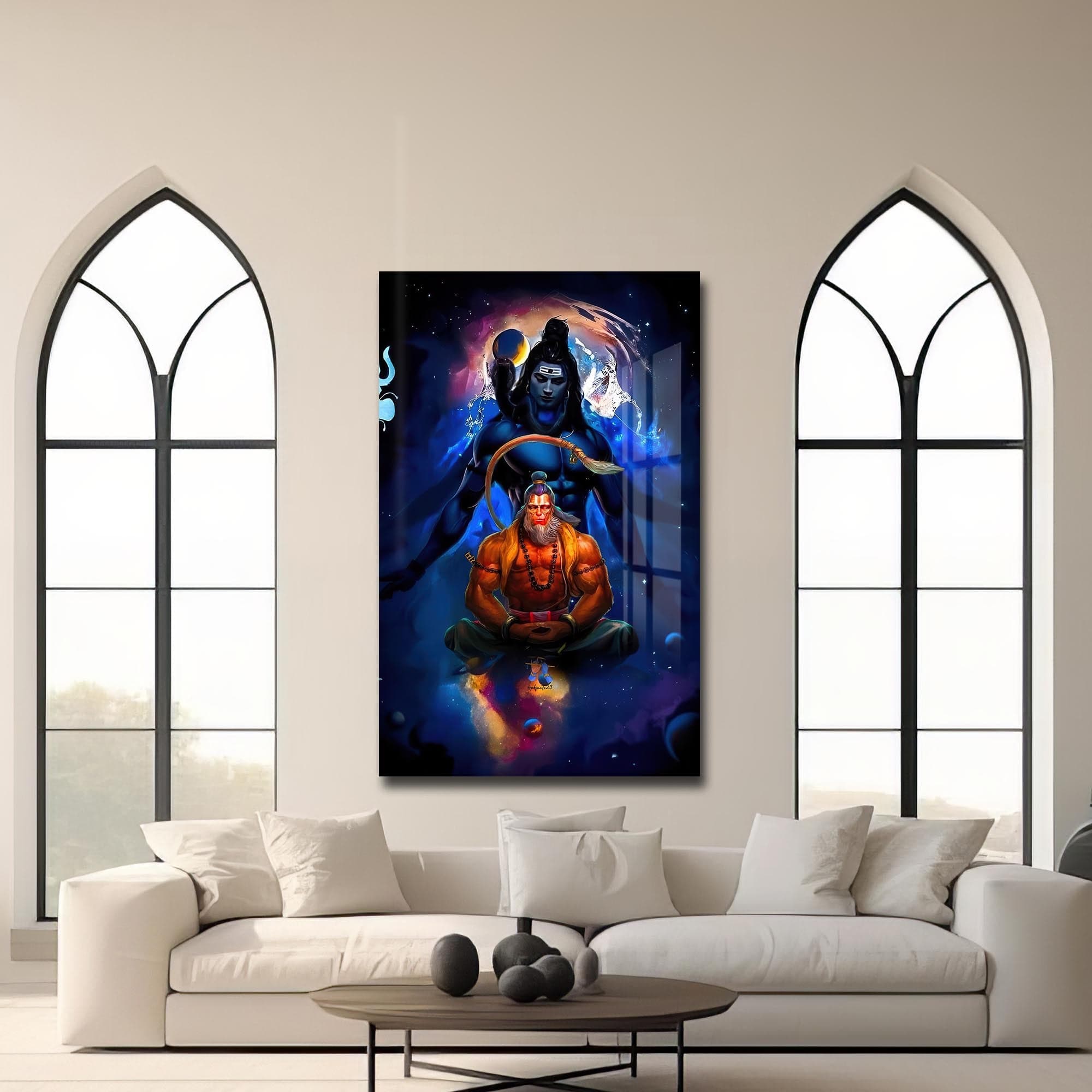 Artronauts Glass Print Shiva Ascension- Hinduism Tempered Glass Wall Art