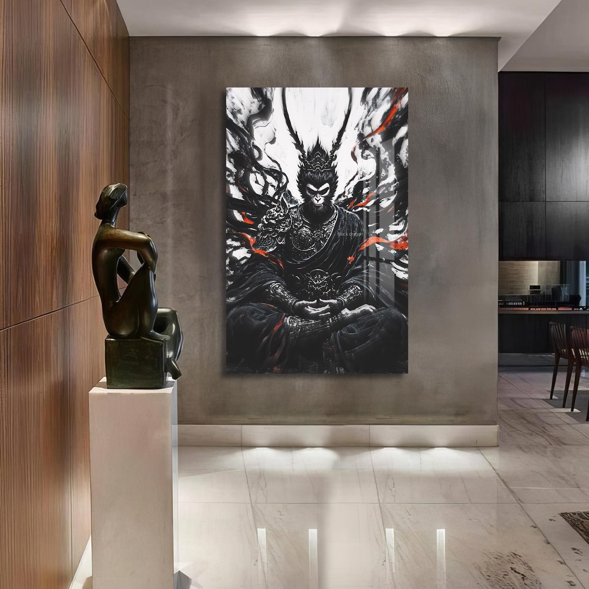 Artronauts Glass Print Dark Ascetic- Hinduism Tempered Glass Wall Art