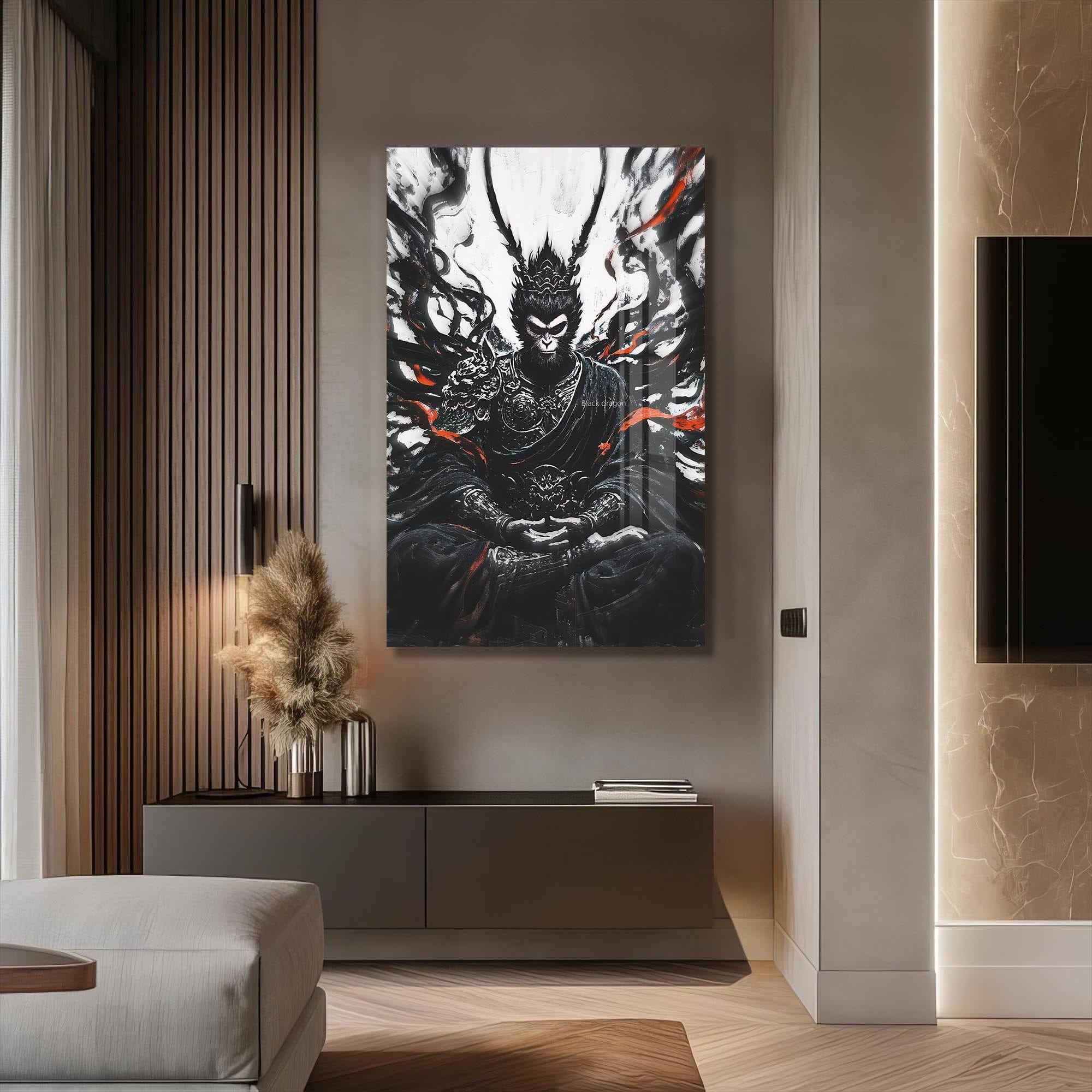 Artronauts Glass Print Dark Ascetic- Hinduism Tempered Glass Wall Art