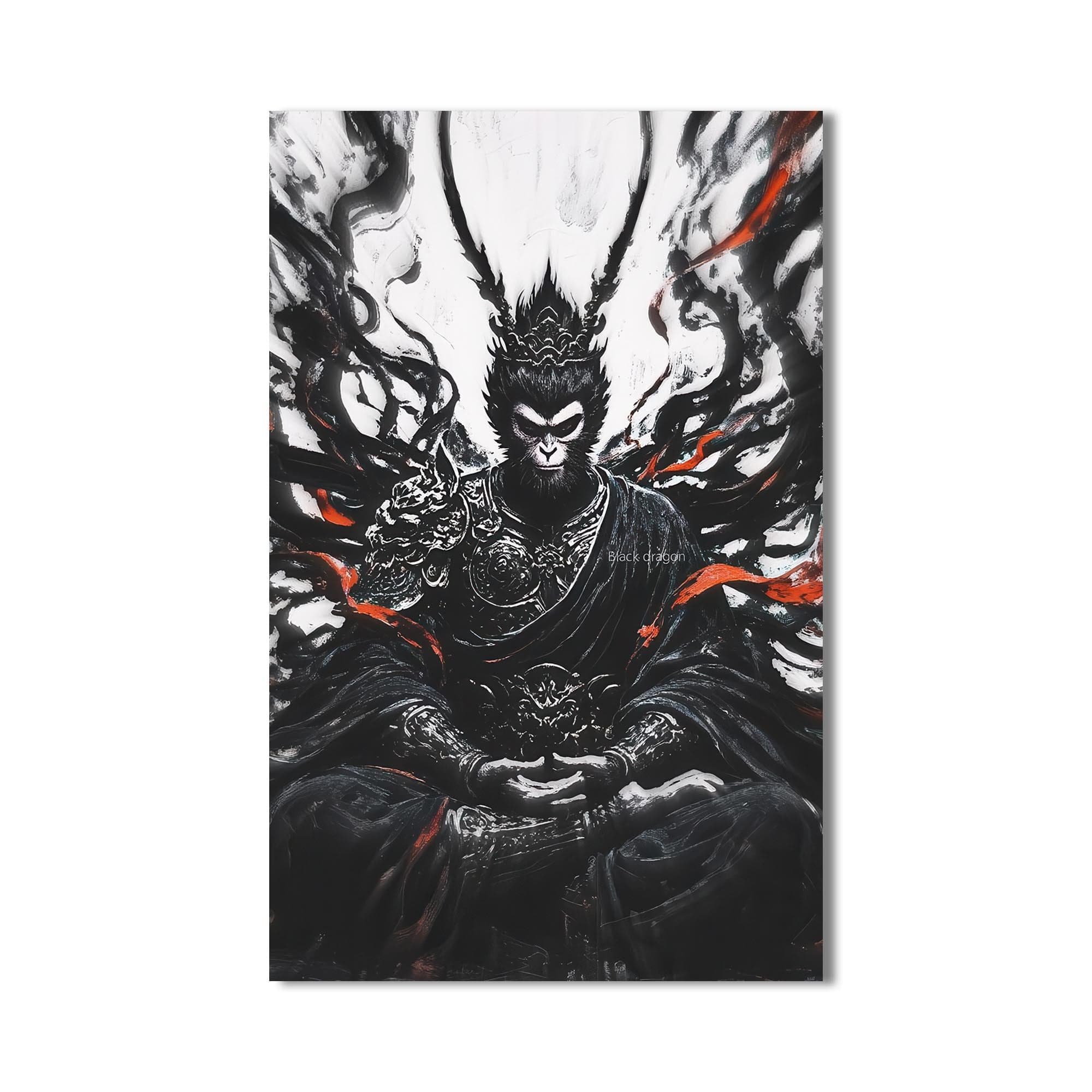 Artronauts Glass Print Dark Ascetic- Hinduism Tempered Glass Wall Art