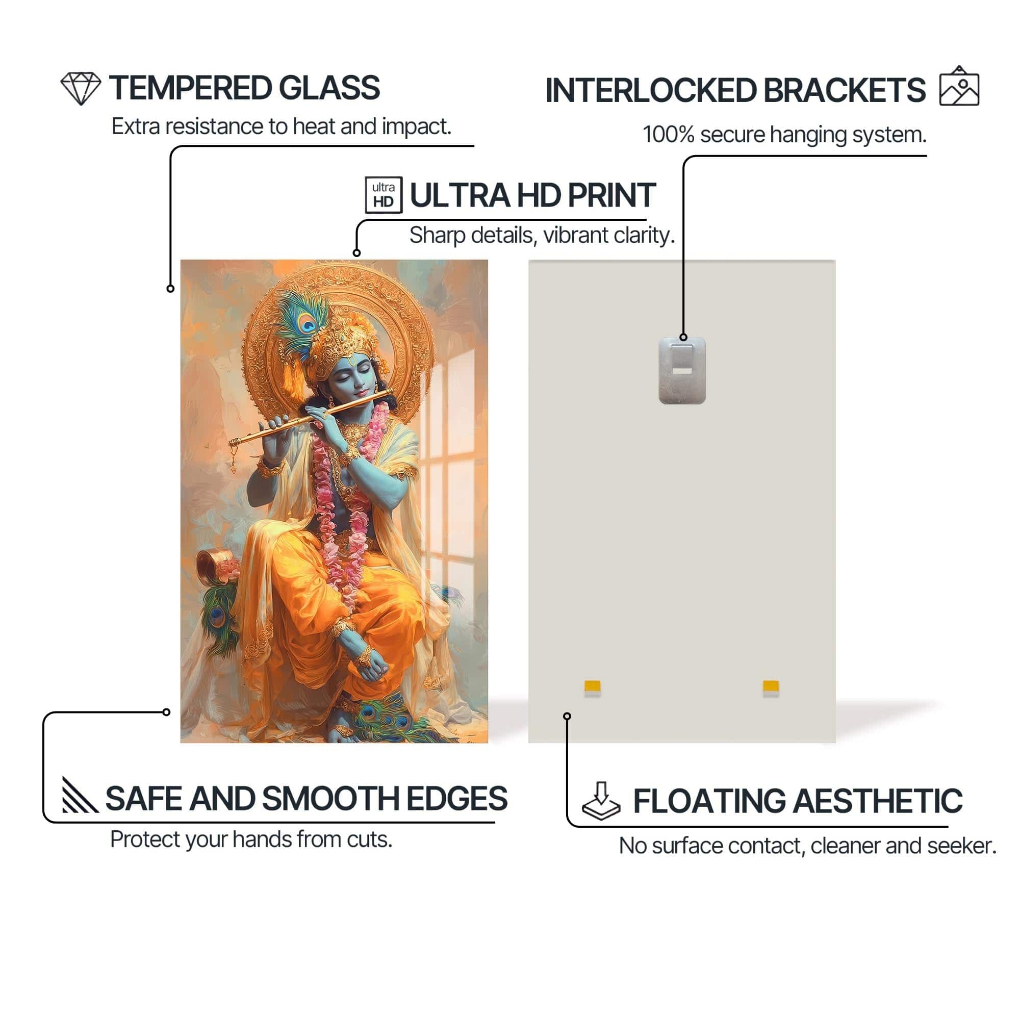 Artronauts Glass Print Eternal Tandava- Hinduism Tempered Glass Wall Art