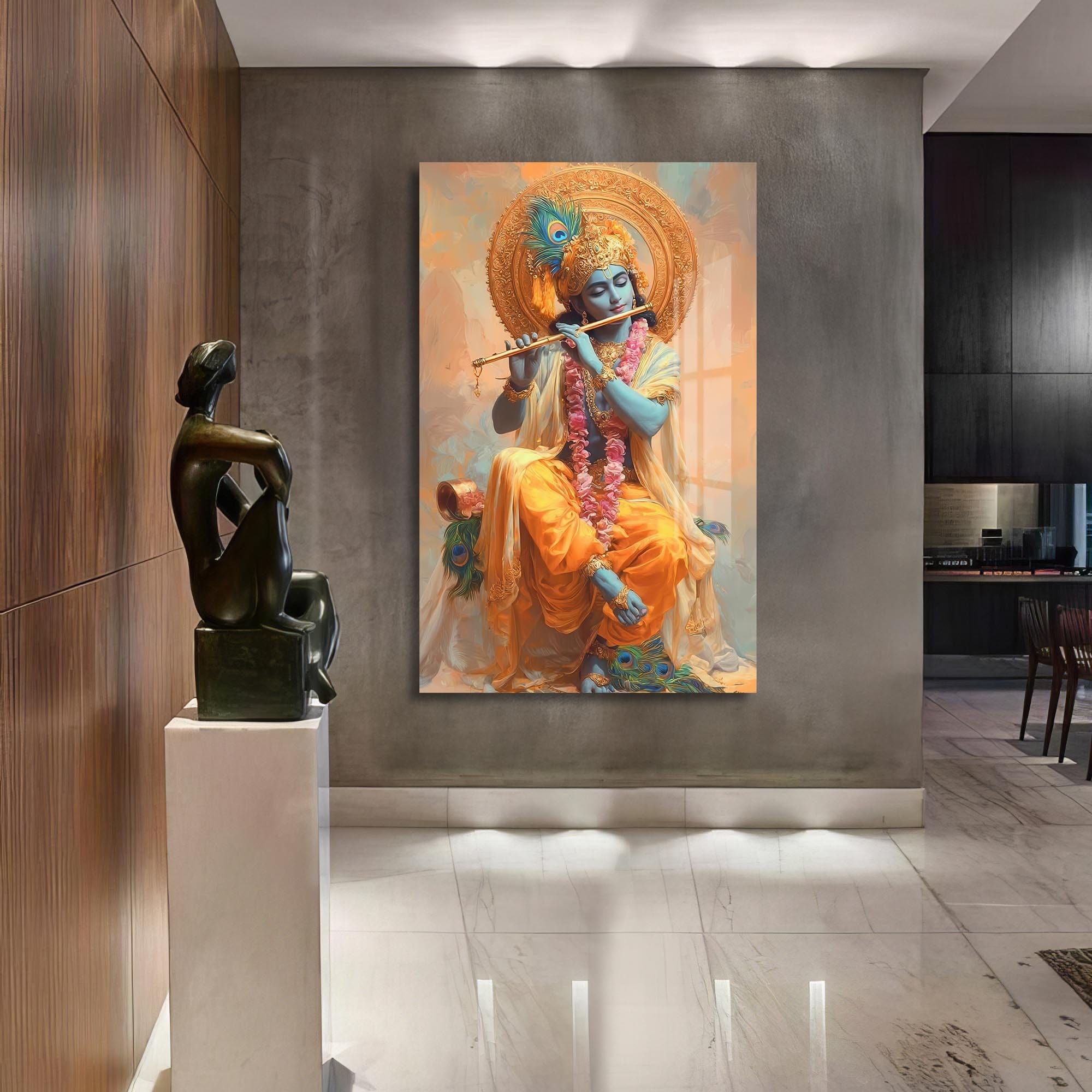 Artronauts Glass Print Eternal Tandava- Hinduism Tempered Glass Wall Art
