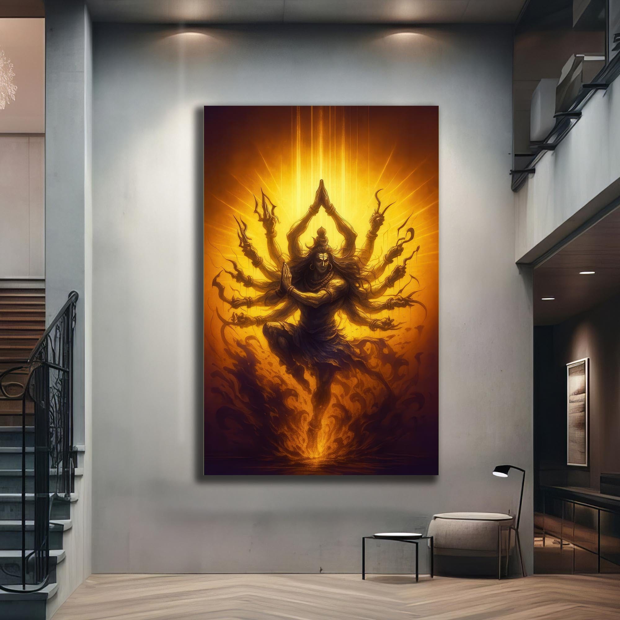 Artronauts Glass Print Shiva Sanctuary- Hinduism Tempered Glass Wall Art
