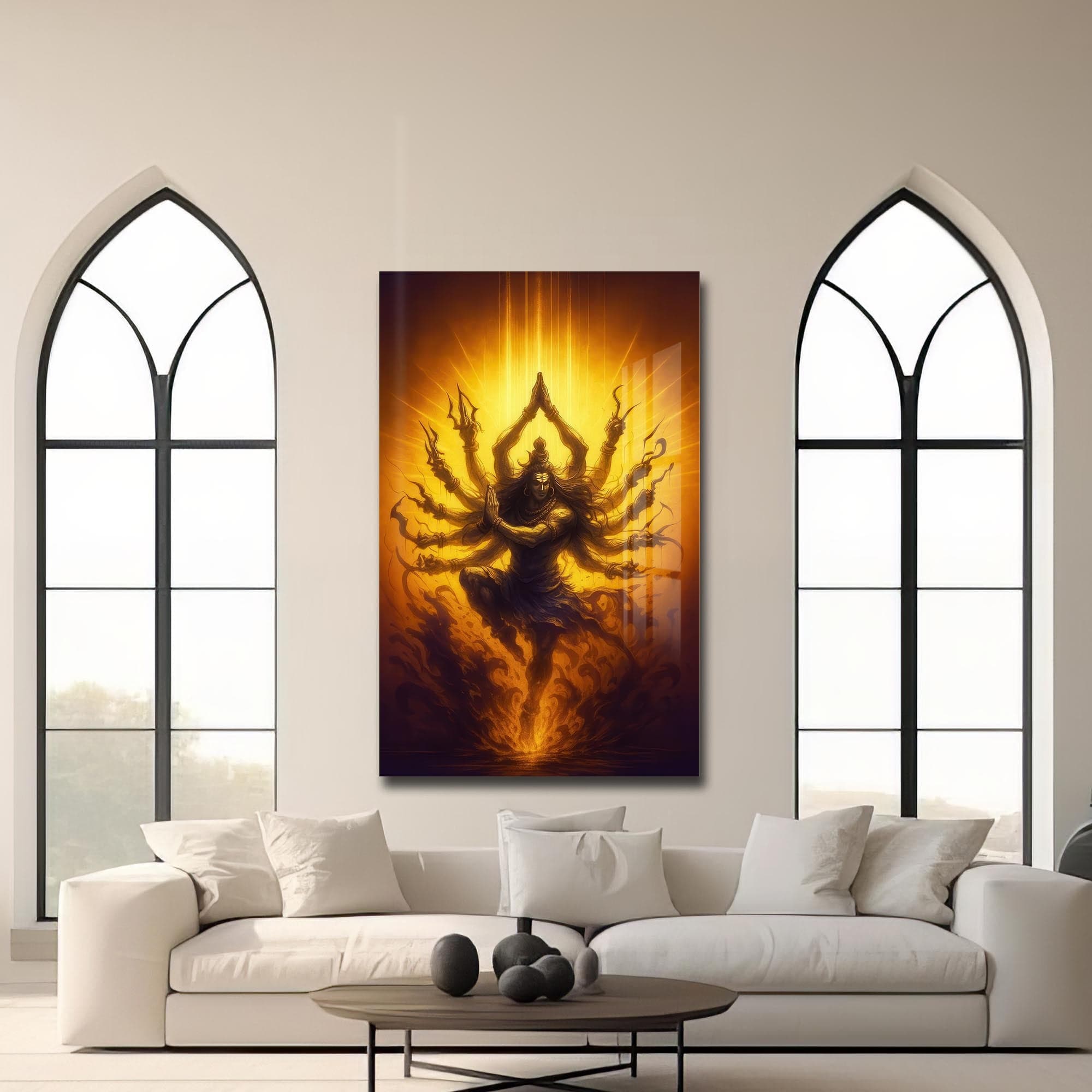 Artronauts Glass Print Shiva Sanctuary- Hinduism Tempered Glass Wall Art