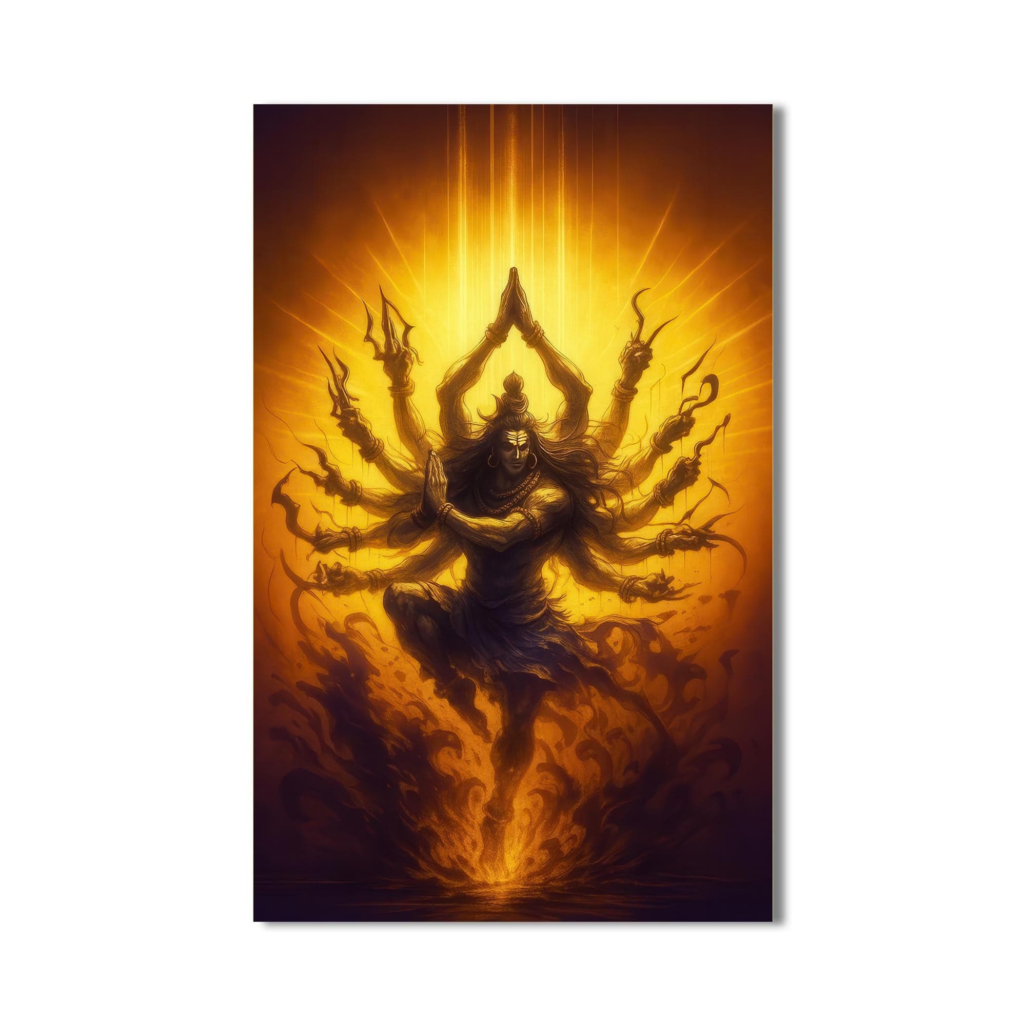 Artronauts Glass Print Shiva Sanctuary- Hinduism Tempered Glass Wall Art