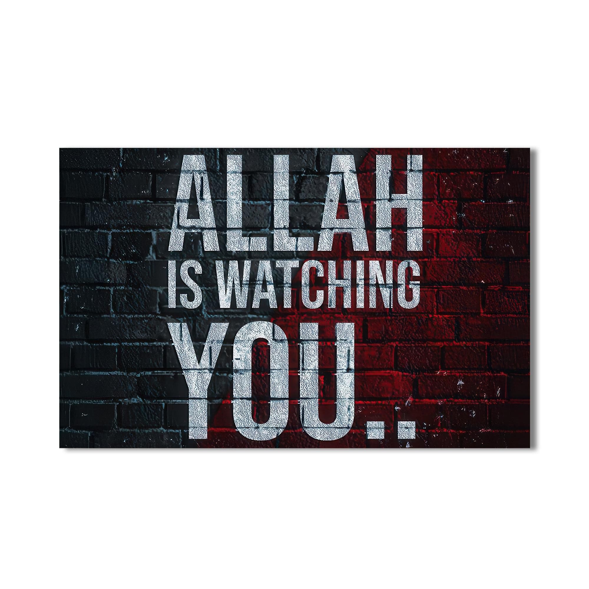 Artronauts Glass Print Under His Sight- Islamic Tempered Glass Wall Art