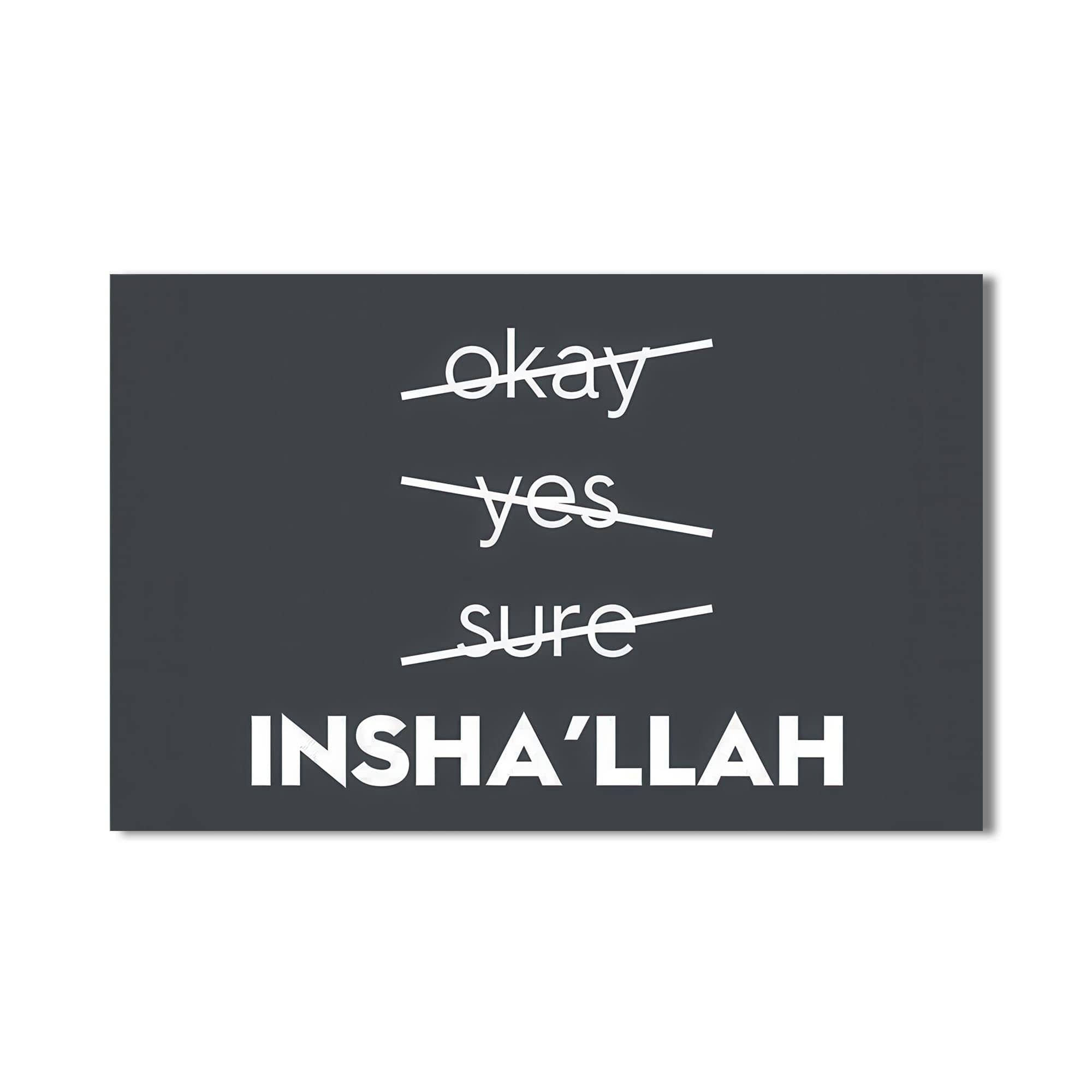 Artronauts Glass Print Faith Over Fear- Islamic Tempered Glass Wall Art