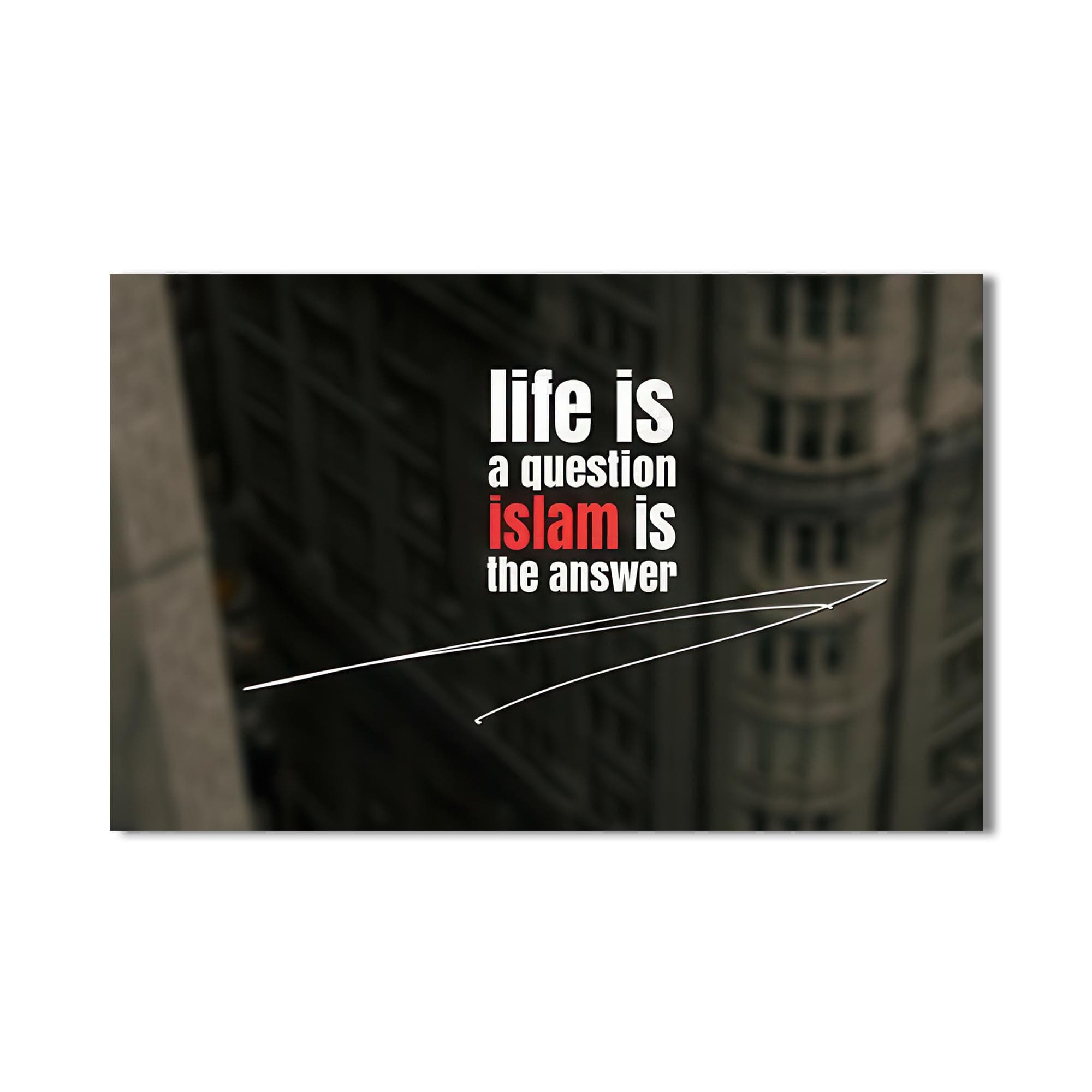 Artronauts Glass Print Faith Speaks- Islamic Tempered Glass Wall Art