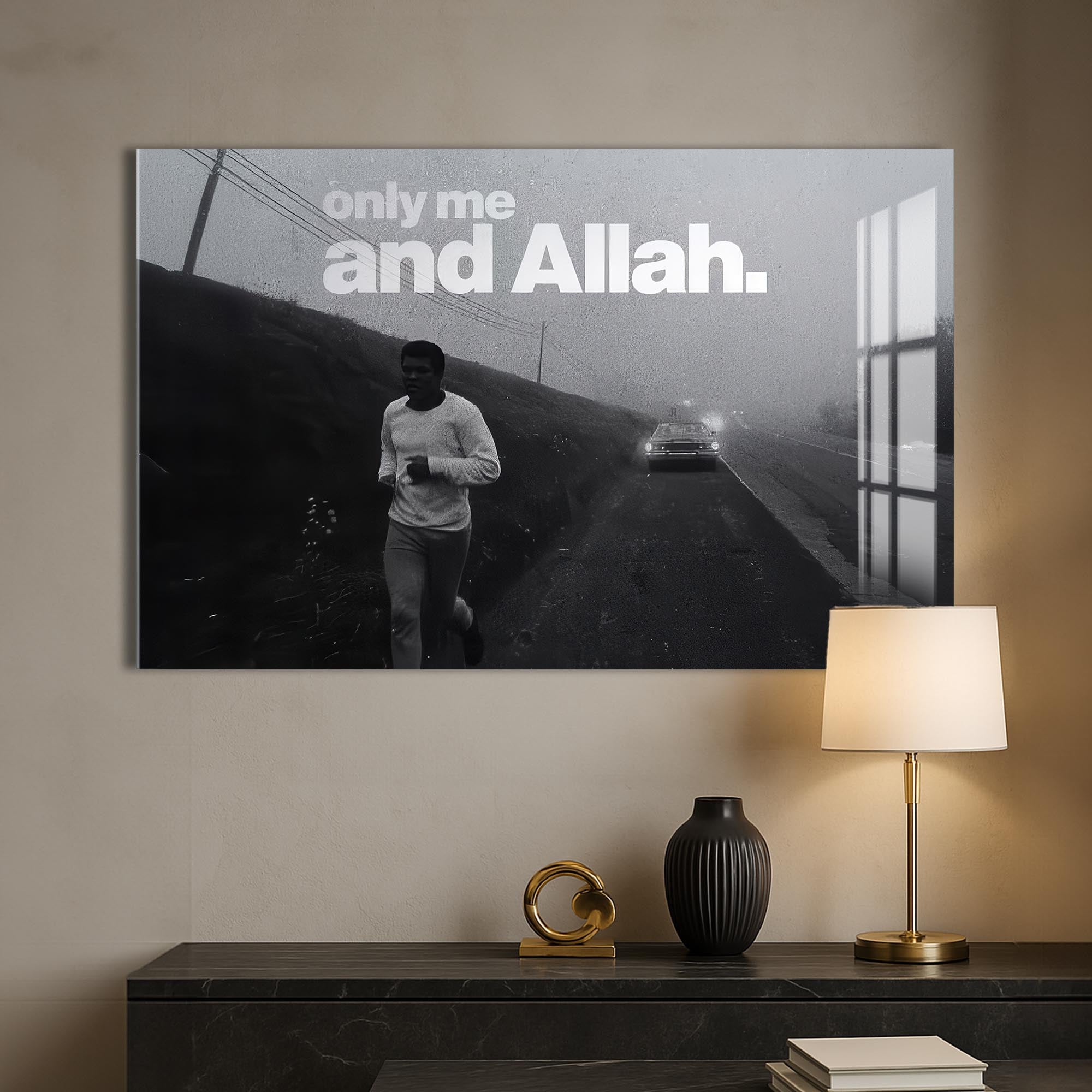 Absolute Trust- Islamic Tempered Glass Wall Art