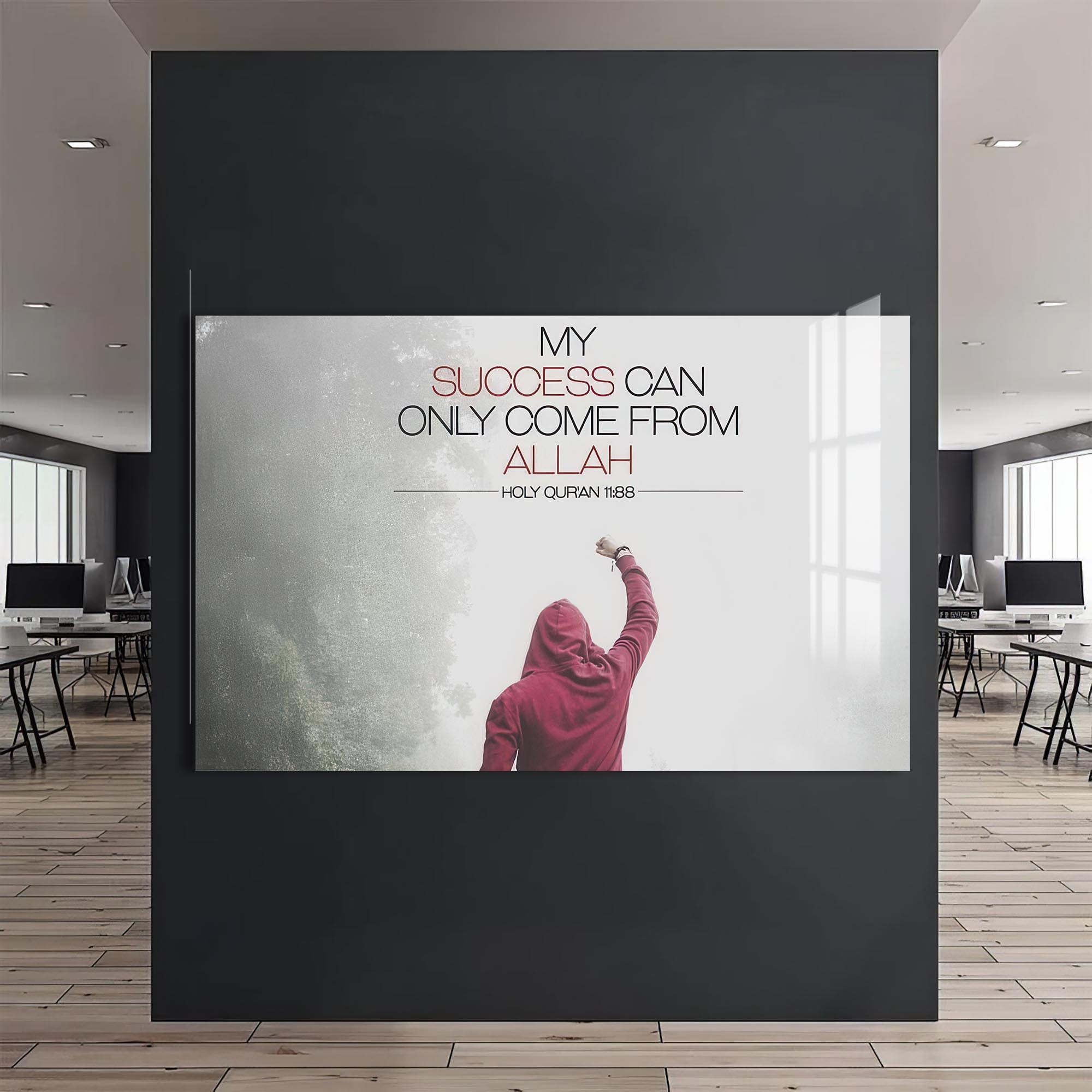 Divine Success- Islamic Tempered Glass Wall Art