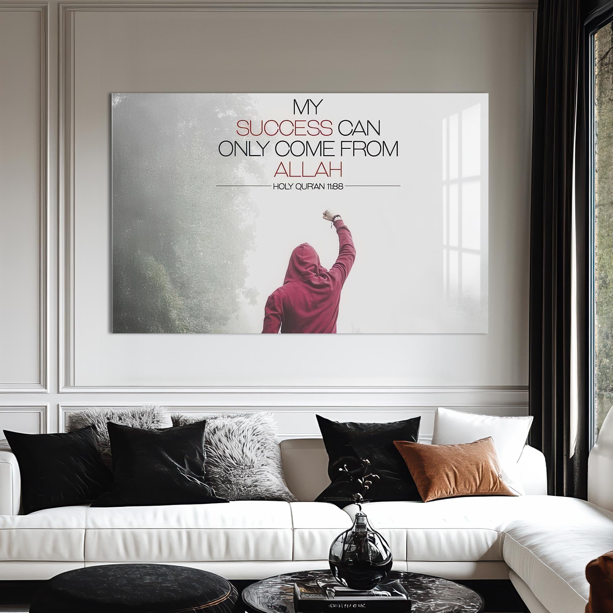 Artronauts Glass Print Divine Success- Islamic Tempered Glass Wall Art