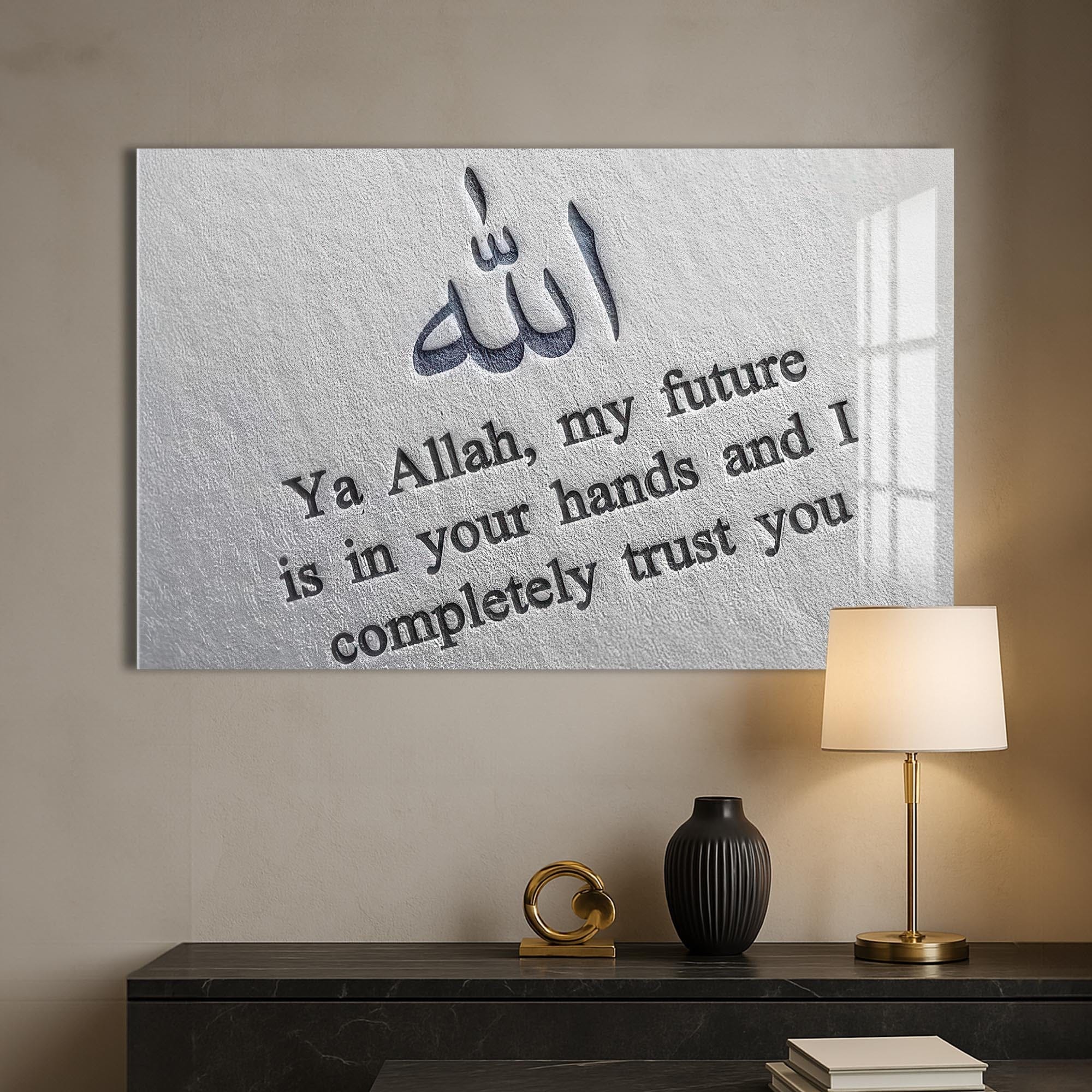 Artronauts Glass Print Bound to Faith- Islamic Tempered Glass Wall Art