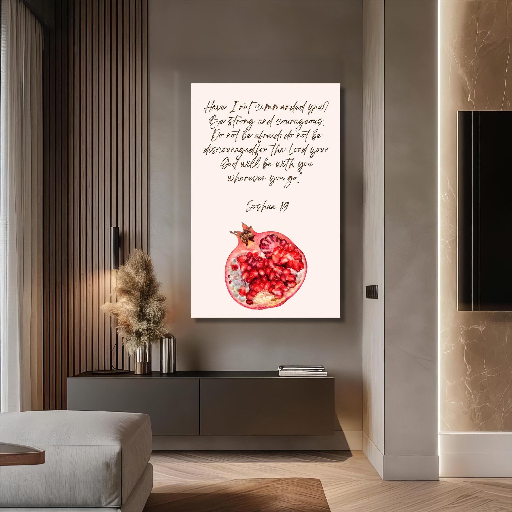 Artronauts Glass Print Joshua Courage- Judaism Tempered Glass Wall Art