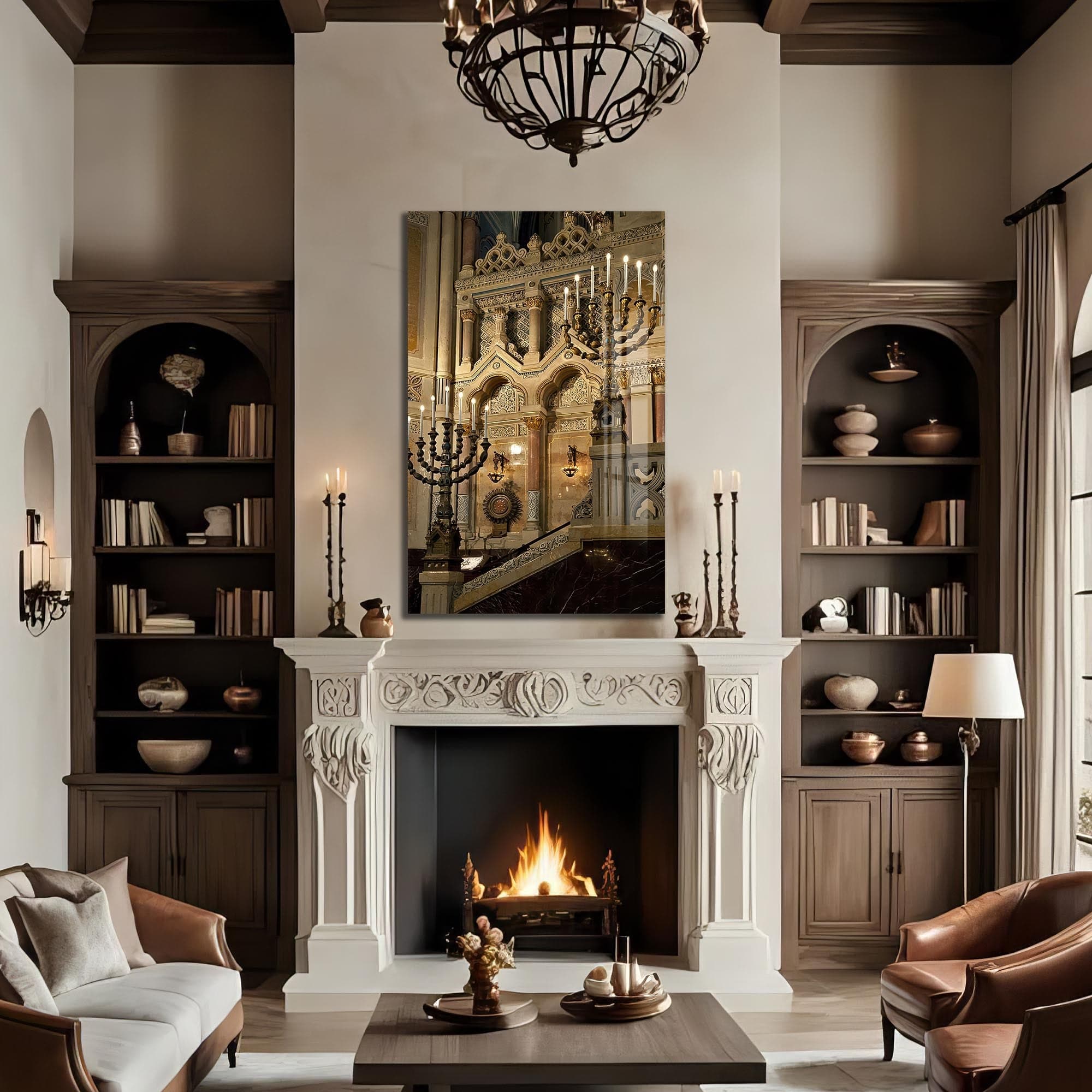 Artronauts Glass Print Sanctuary Light- Judaism Tempered Glass Wall Art