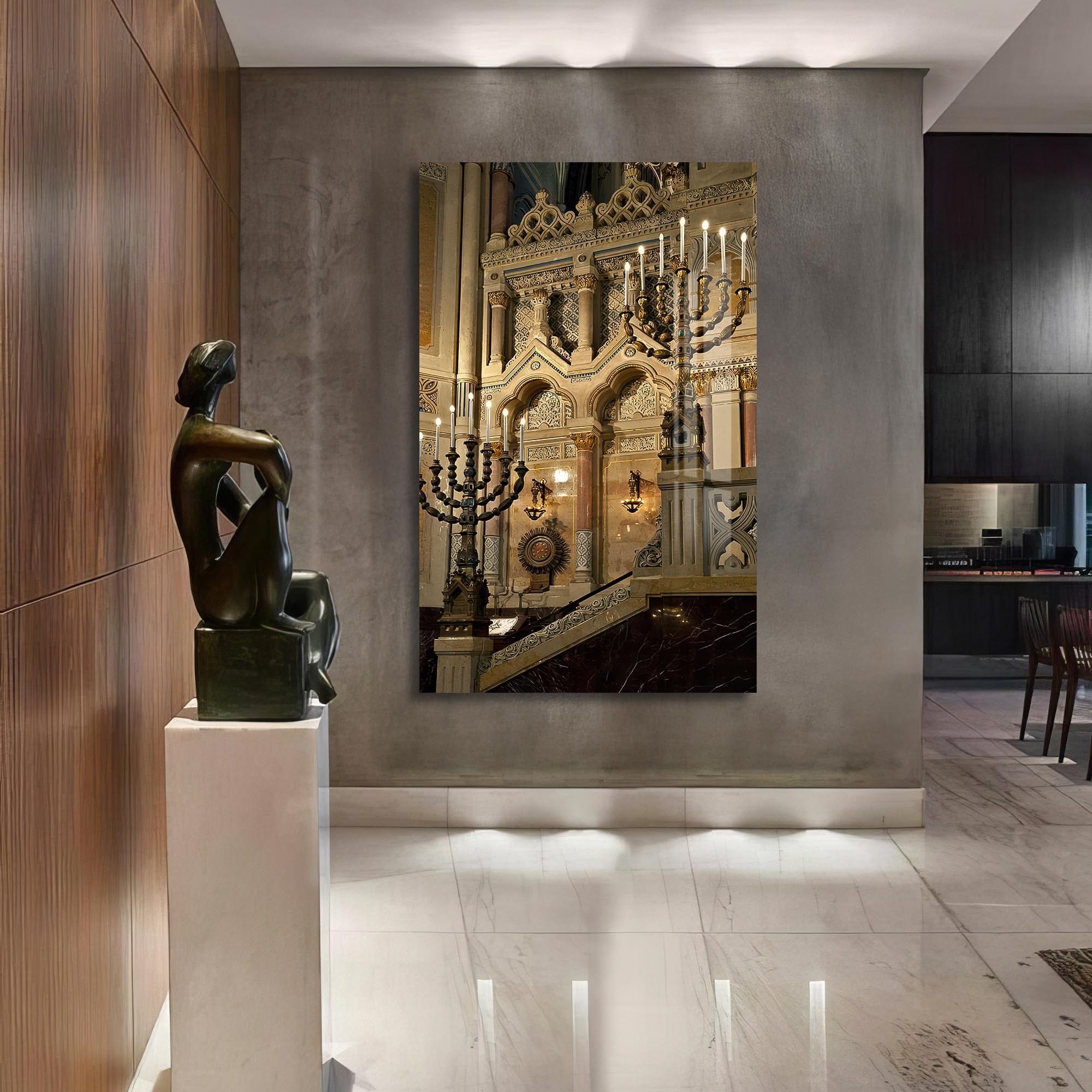 Artronauts Glass Print Sanctuary Light- Judaism Tempered Glass Wall Art