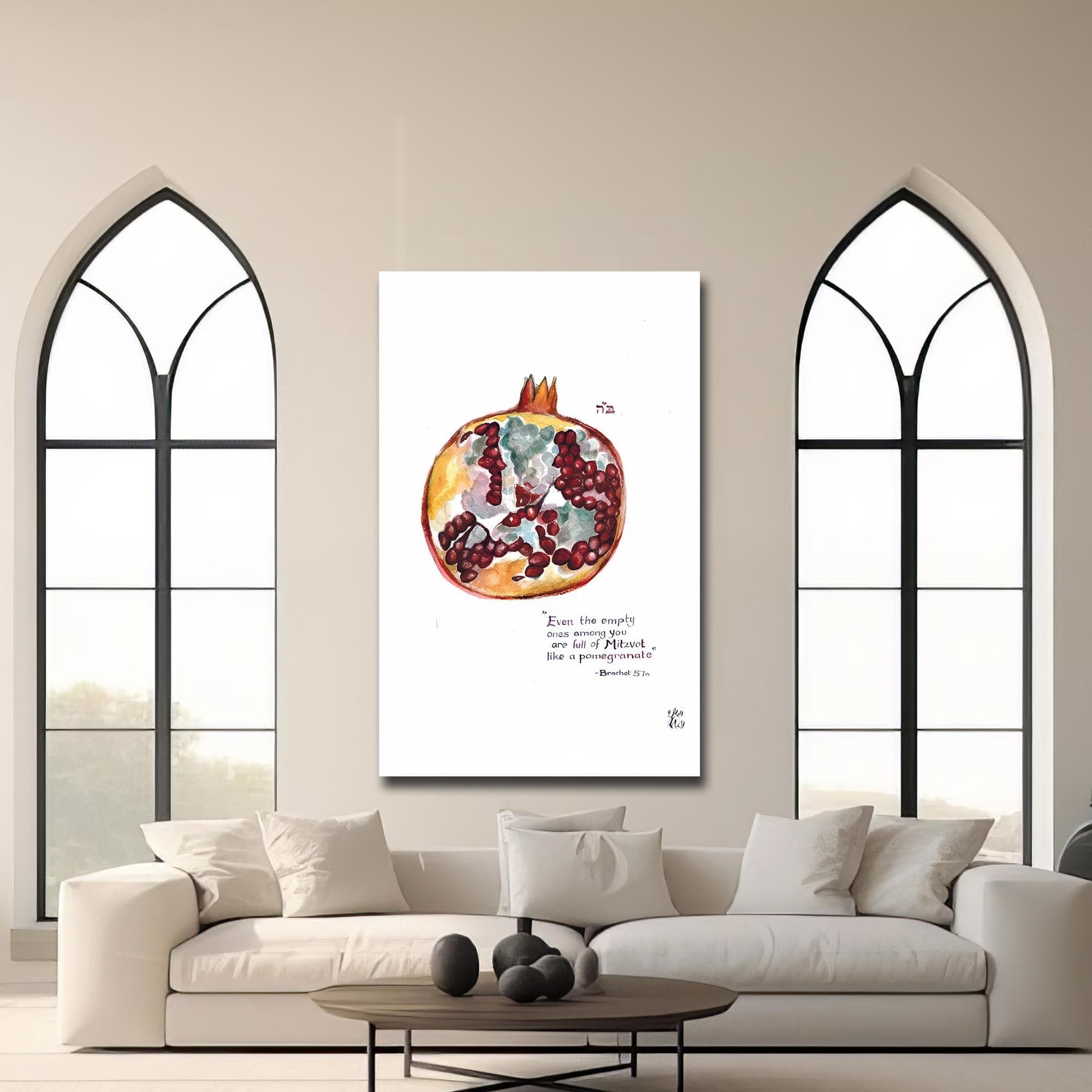 Artronauts Glass Print Seeds of Promise- Judaism Tempered Glass Wall Art