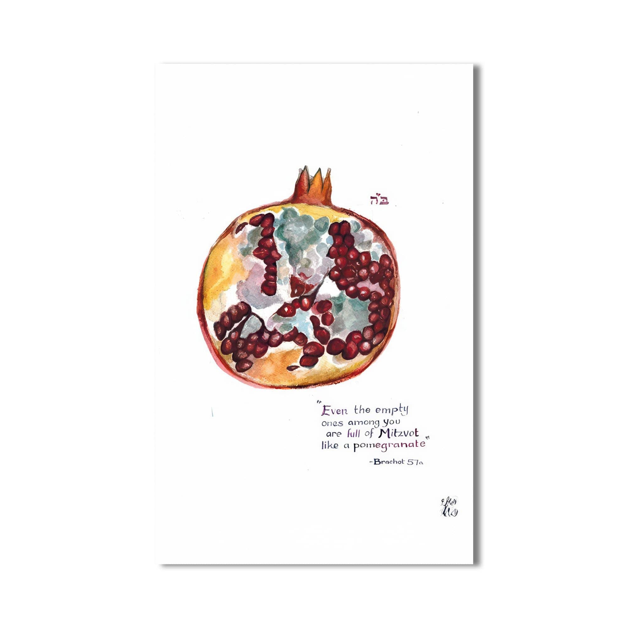 Artronauts Glass Print Seeds of Promise- Judaism Tempered Glass Wall Art