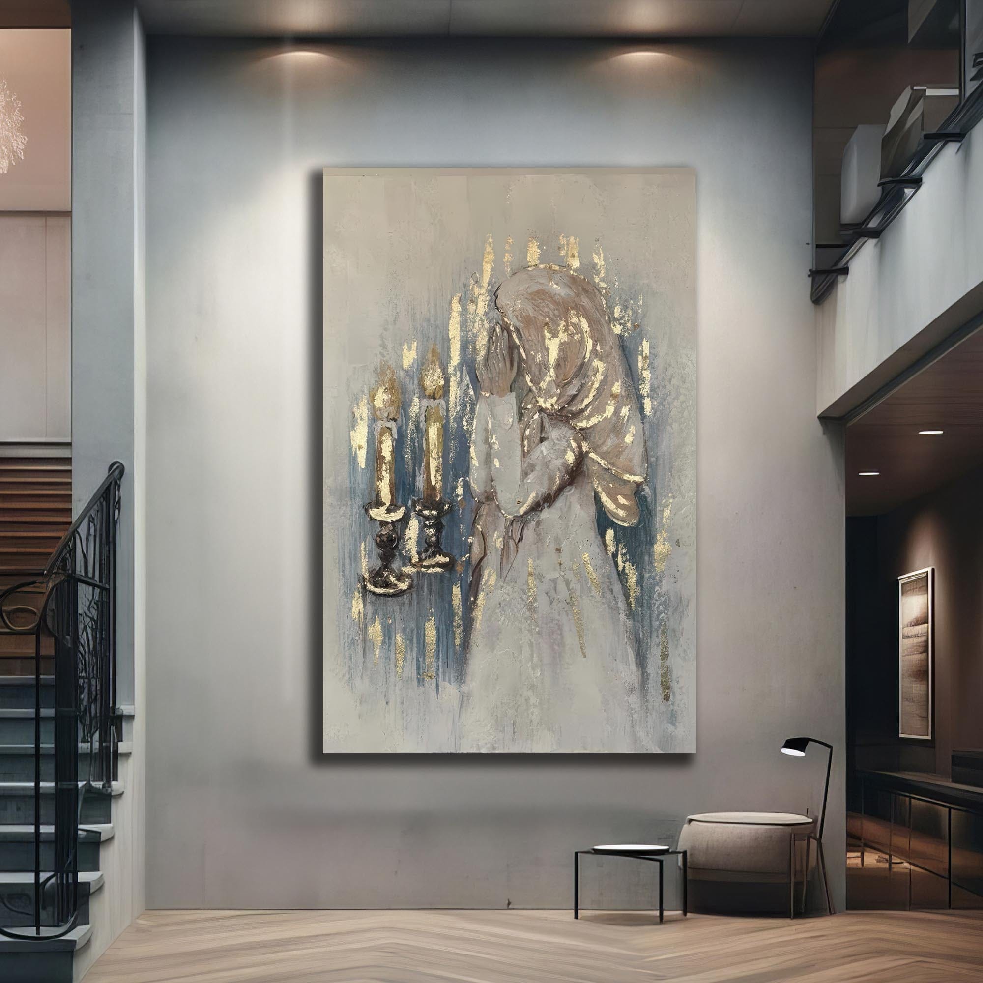 Artronauts Glass Print Shabbat Prayer- Judaism Tempered Glass Wall Art