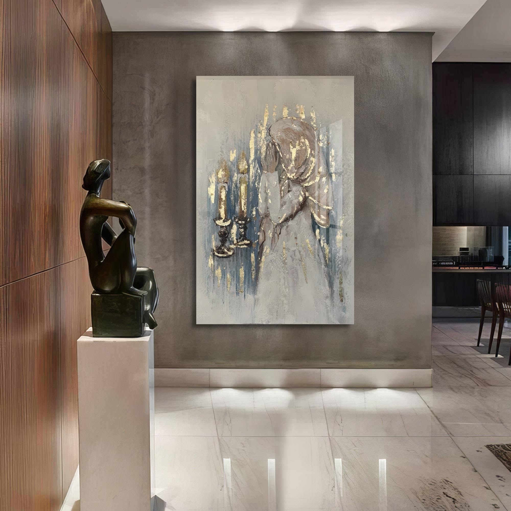 Artronauts Glass Print Shabbat Prayer- Judaism Tempered Glass Wall Art