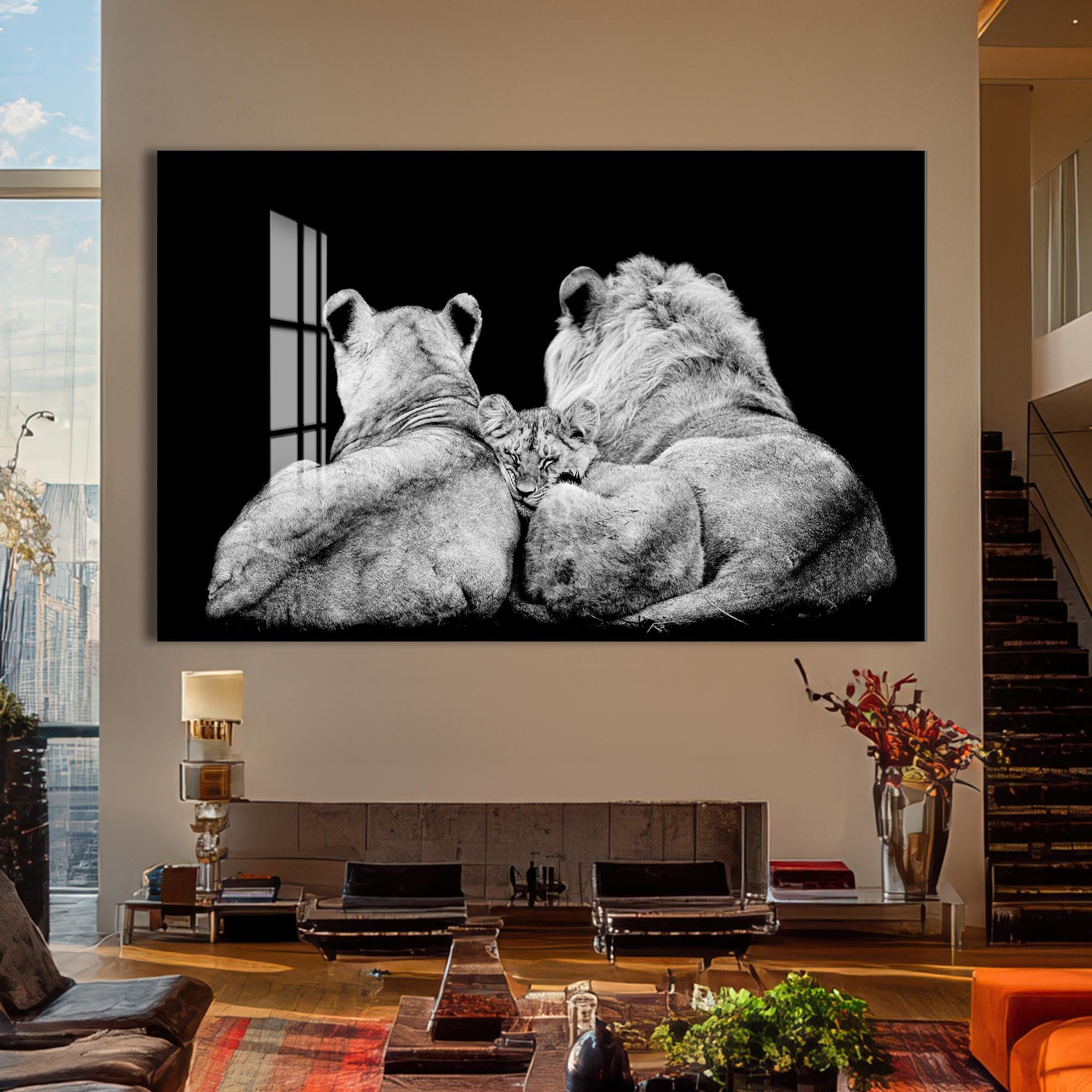 Artronauts Glass Print Family Guard – Animal Tempered Glass Wall Art