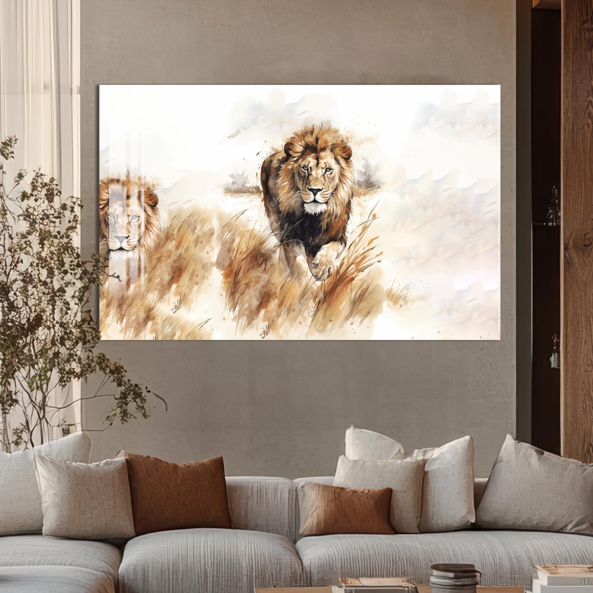 Artronauts Glass Print Savannah Charge – Animal Tempered Glass Wall Art