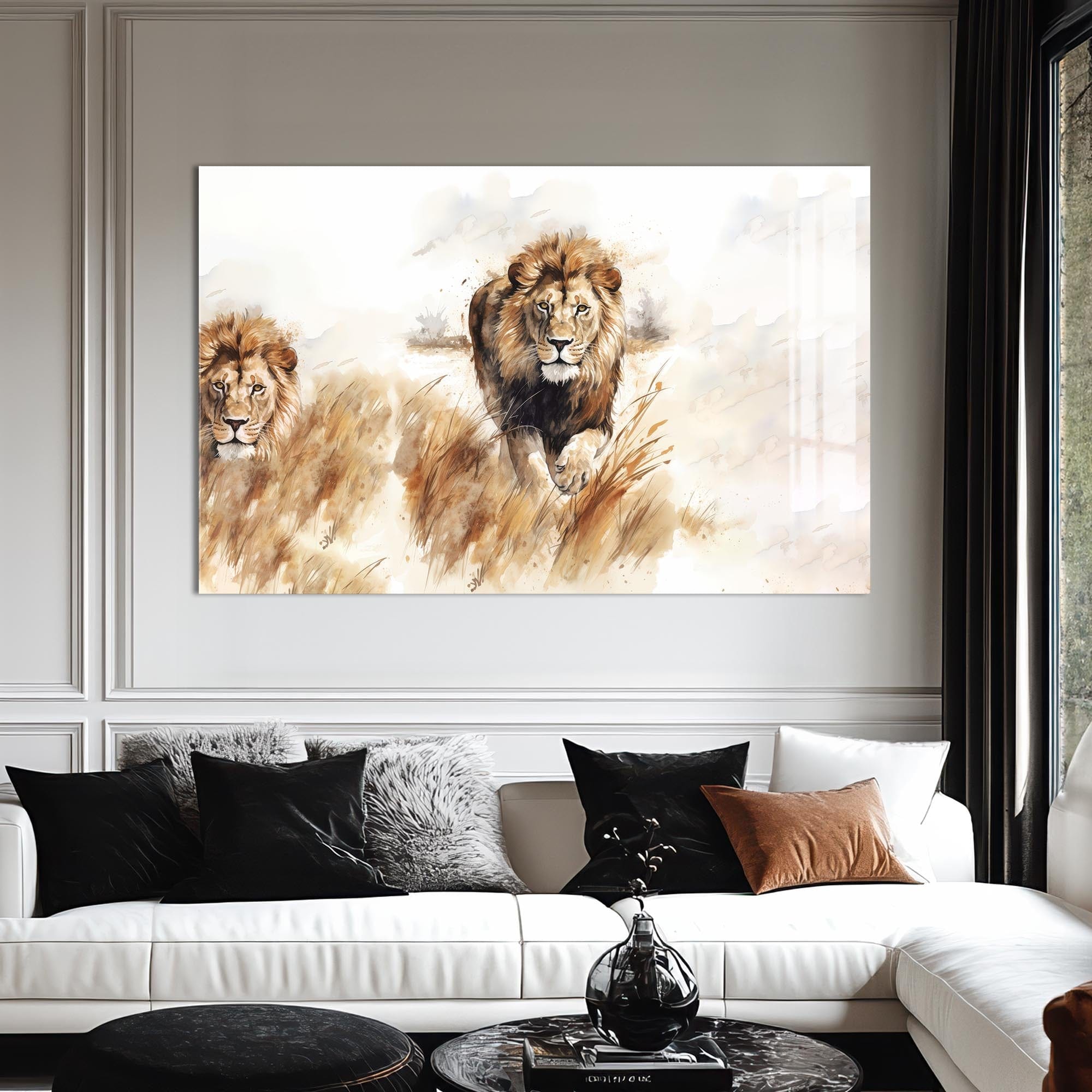 Artronauts Glass Print Savannah Charge – Animal Tempered Glass Wall Art