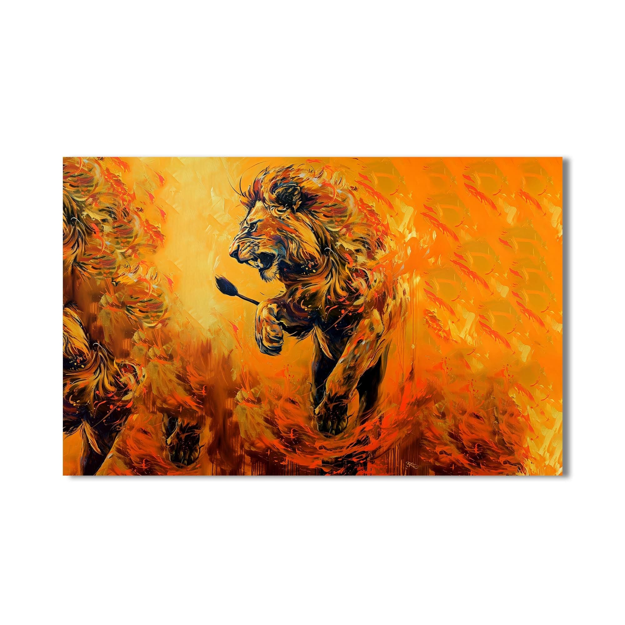Artronauts Glass Print Blaze Runner – Animal Tempered Glass Wall Art