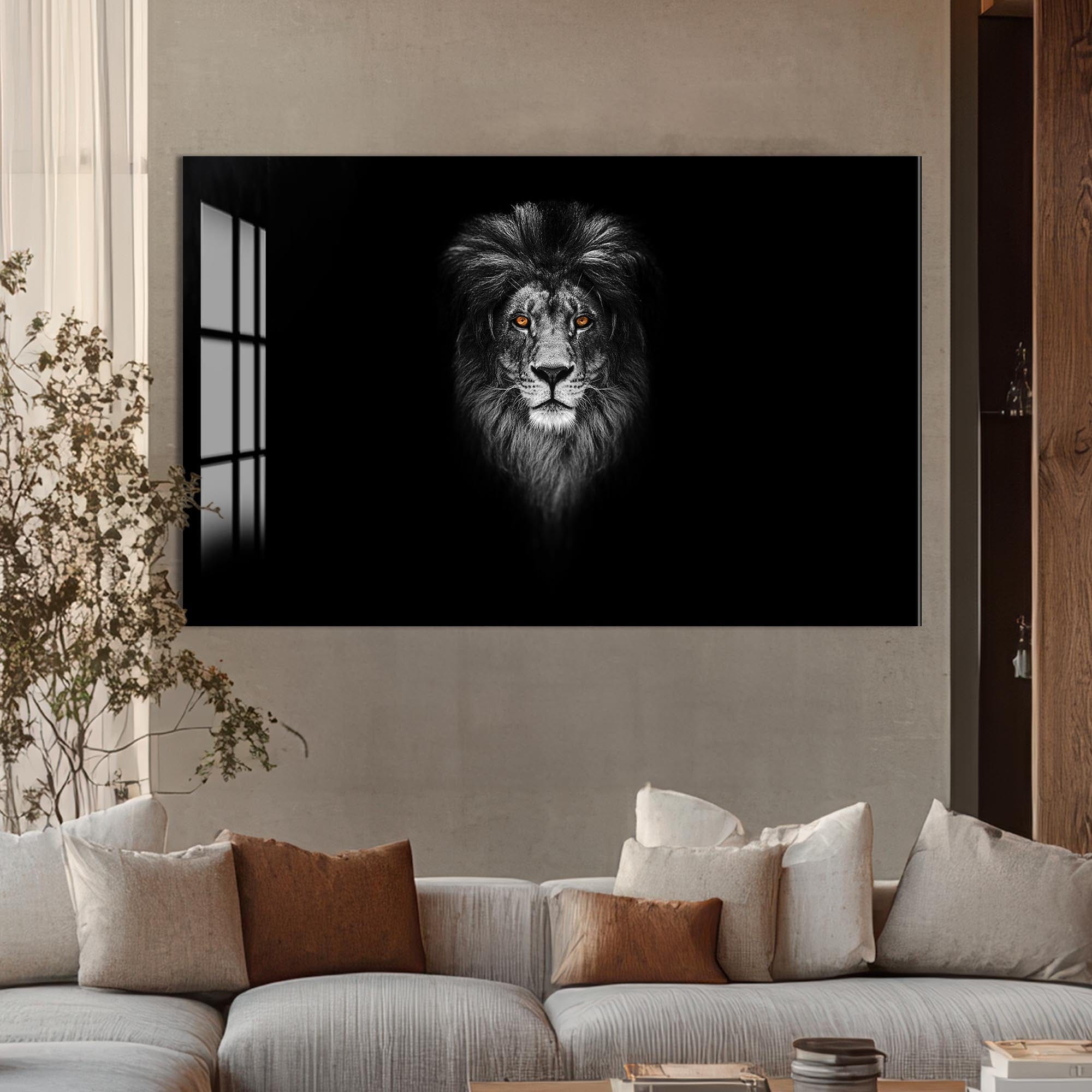 Artronauts Glass Print Midnight Alpha – Animal Tempered Glass Wall Art