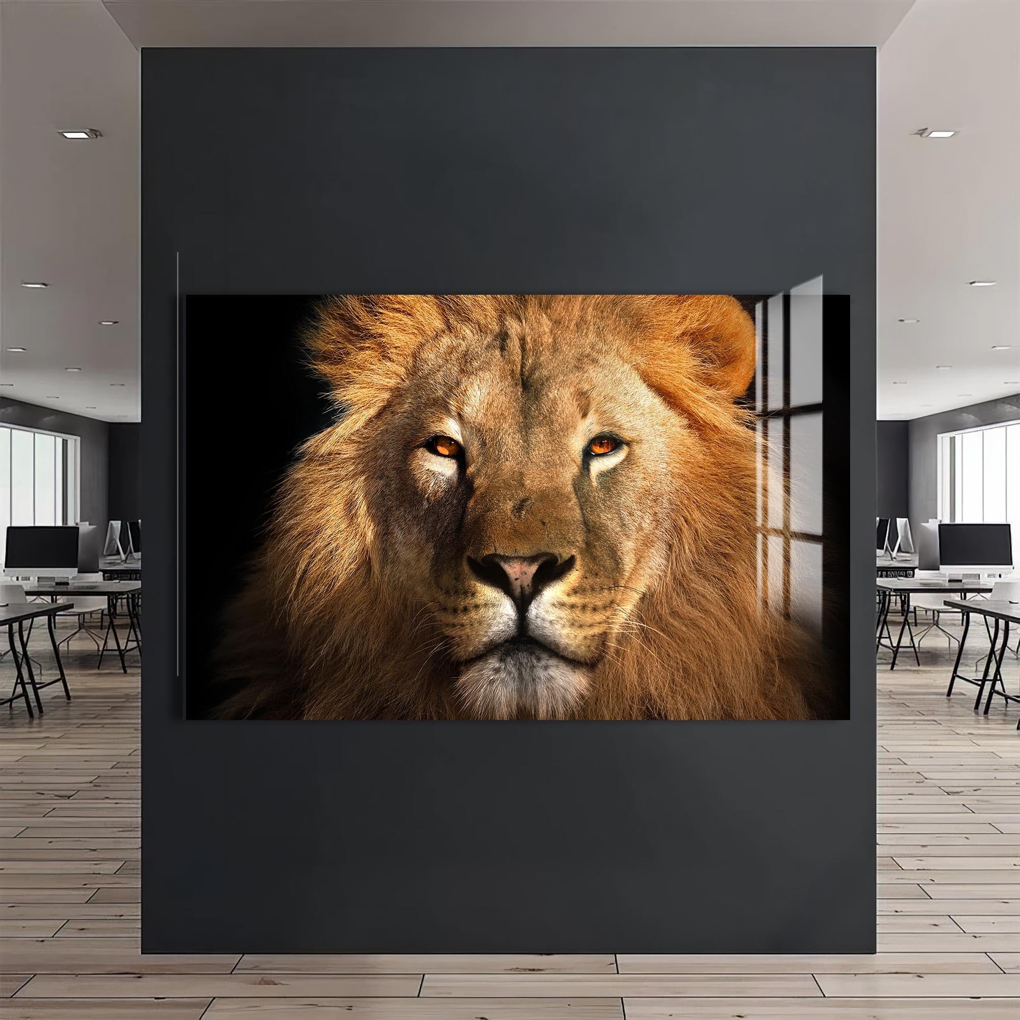 Artronauts Glass Print Arctic Spectrum Lion – Animal Tempered Glass Wall Art