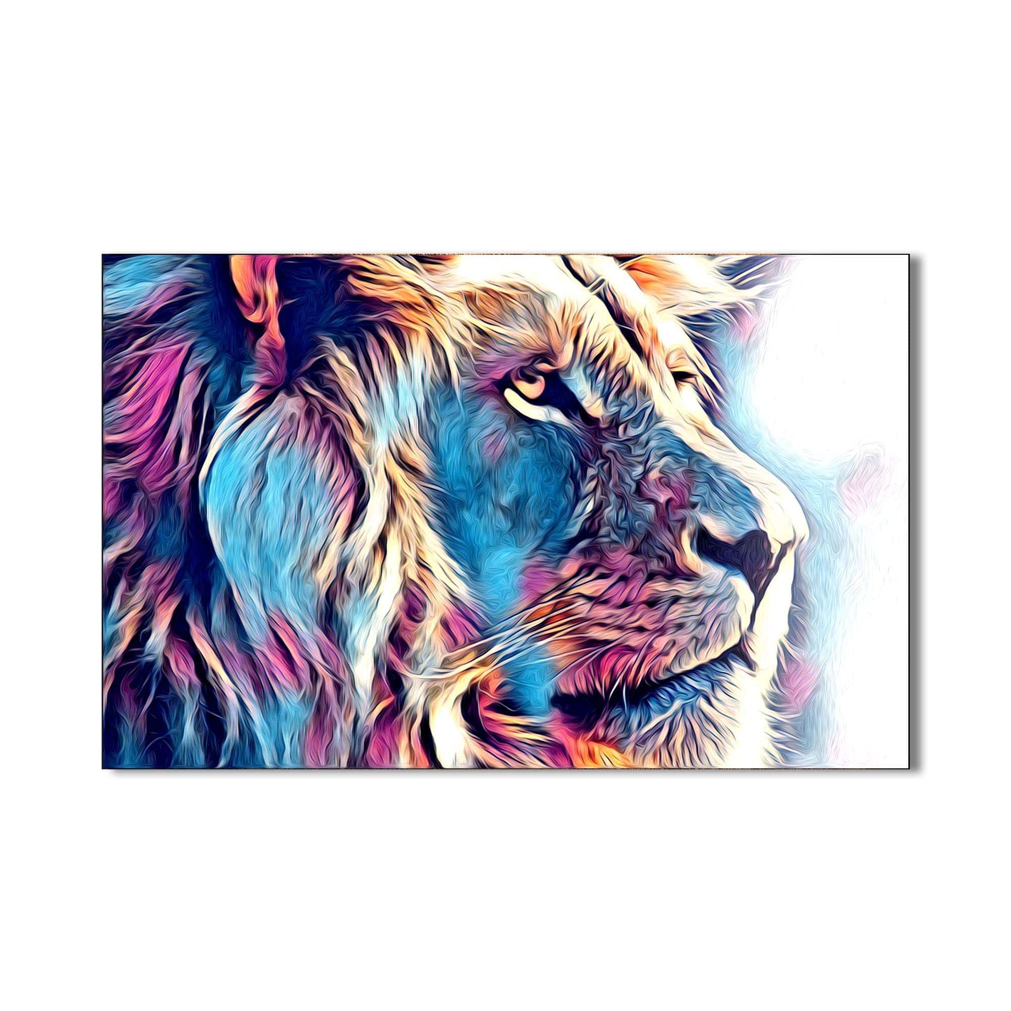 Artronauts Glass Print Prism Aura Lion – Animal Tempered Glass Wall Art