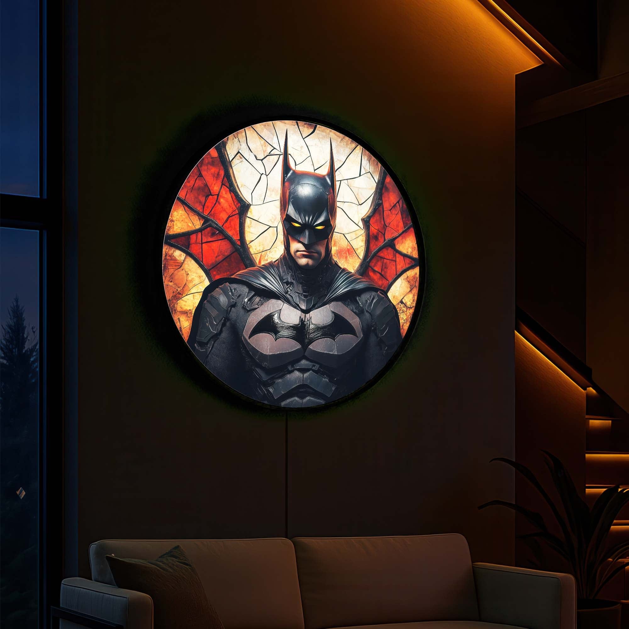 Artronauts Glass Print Shadow Guardian - Backlit Tempered Glass Wall Art