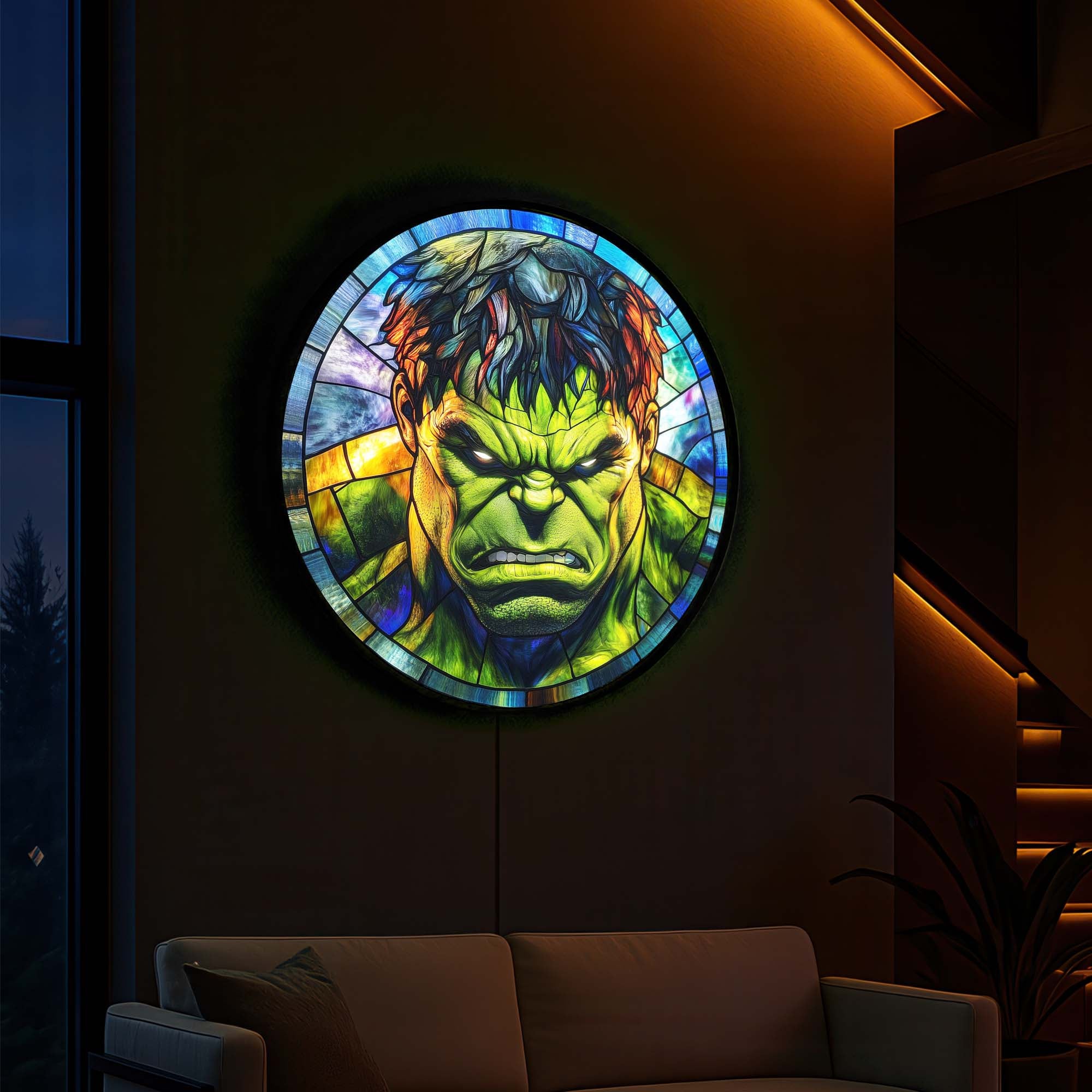 Verdant Giant - Backlit Tempered Glass Wall Art