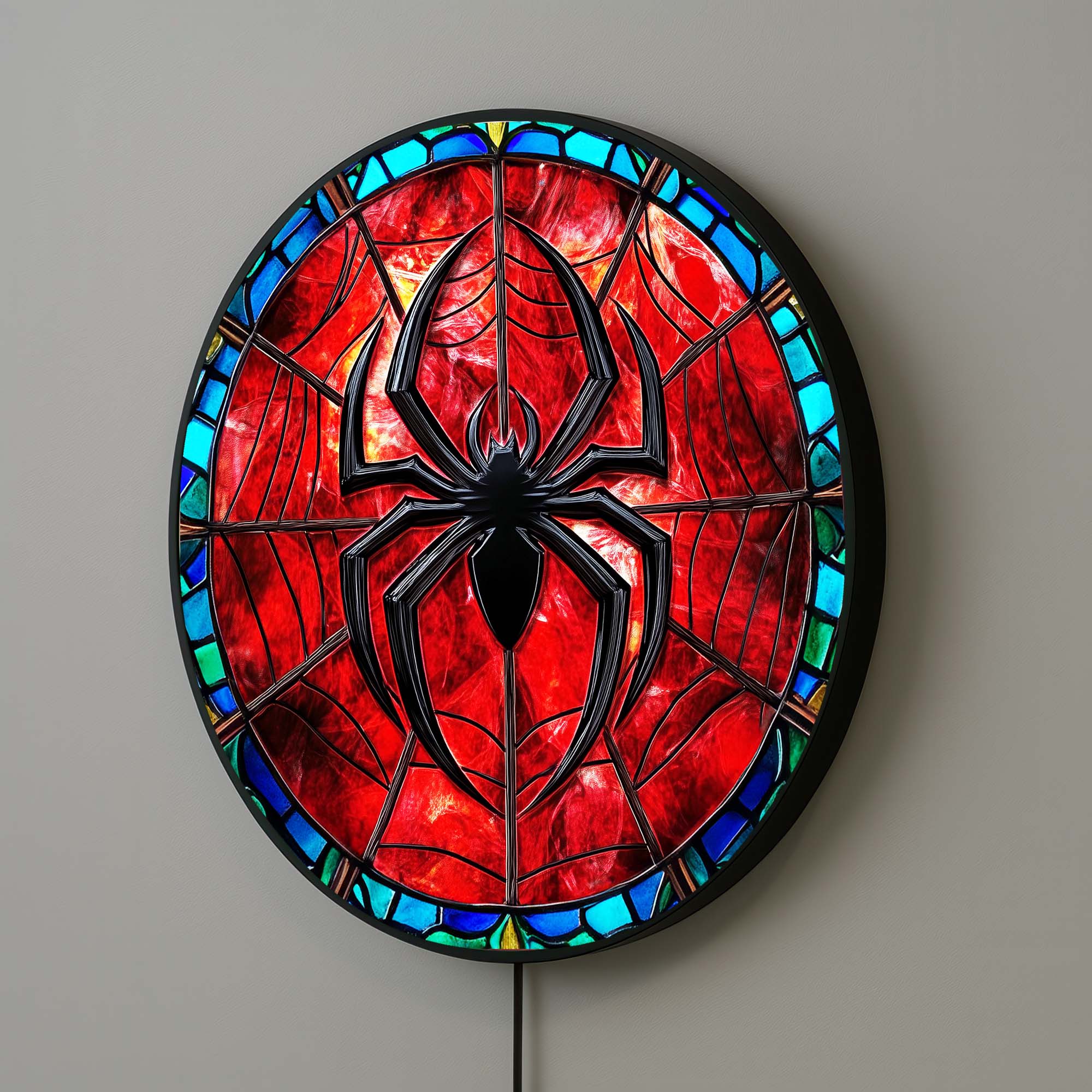 Artronauts Glass Print Spider - Backlit Tempered Glass Wall Art